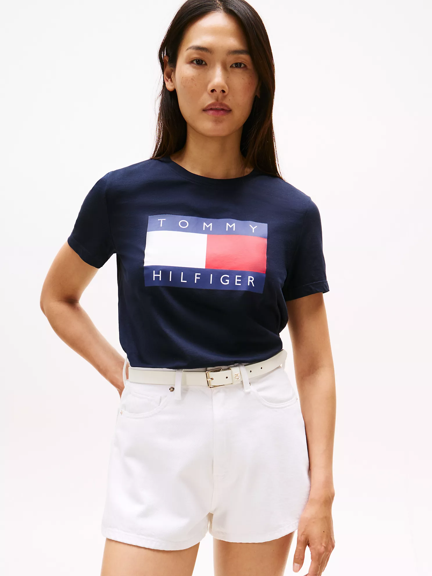 Heritage Flag Logo T-Shirt - Navy 1 Heritage Flag Logo T-Shirt
- Navy