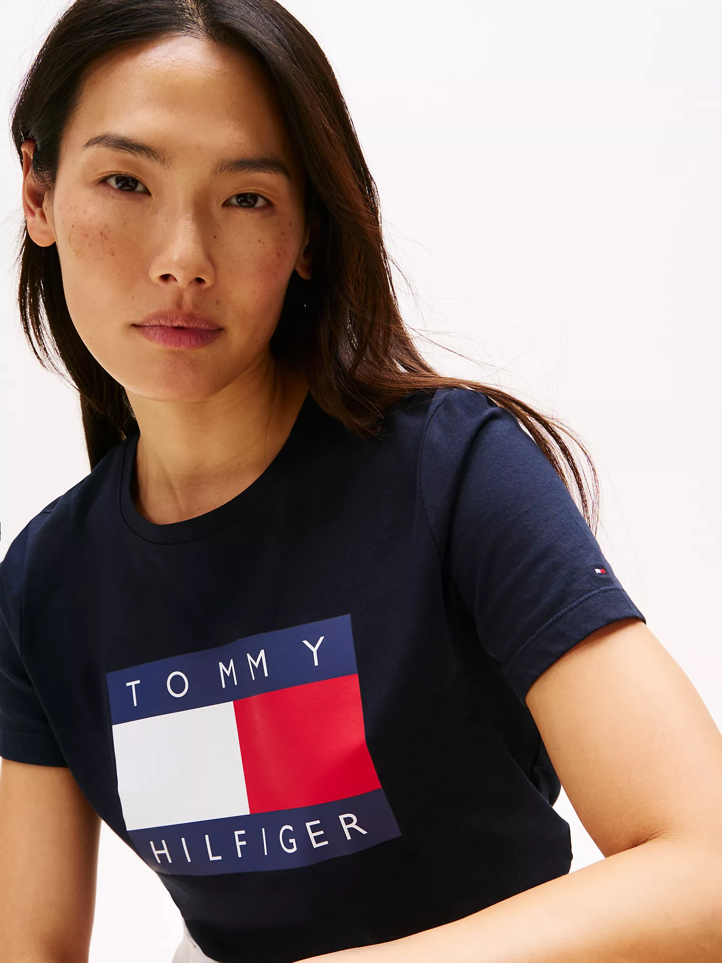 Heritage Flag Logo T-Shirt - Navy 7 Heritage Flag Logo T-Shirt
- Navy
