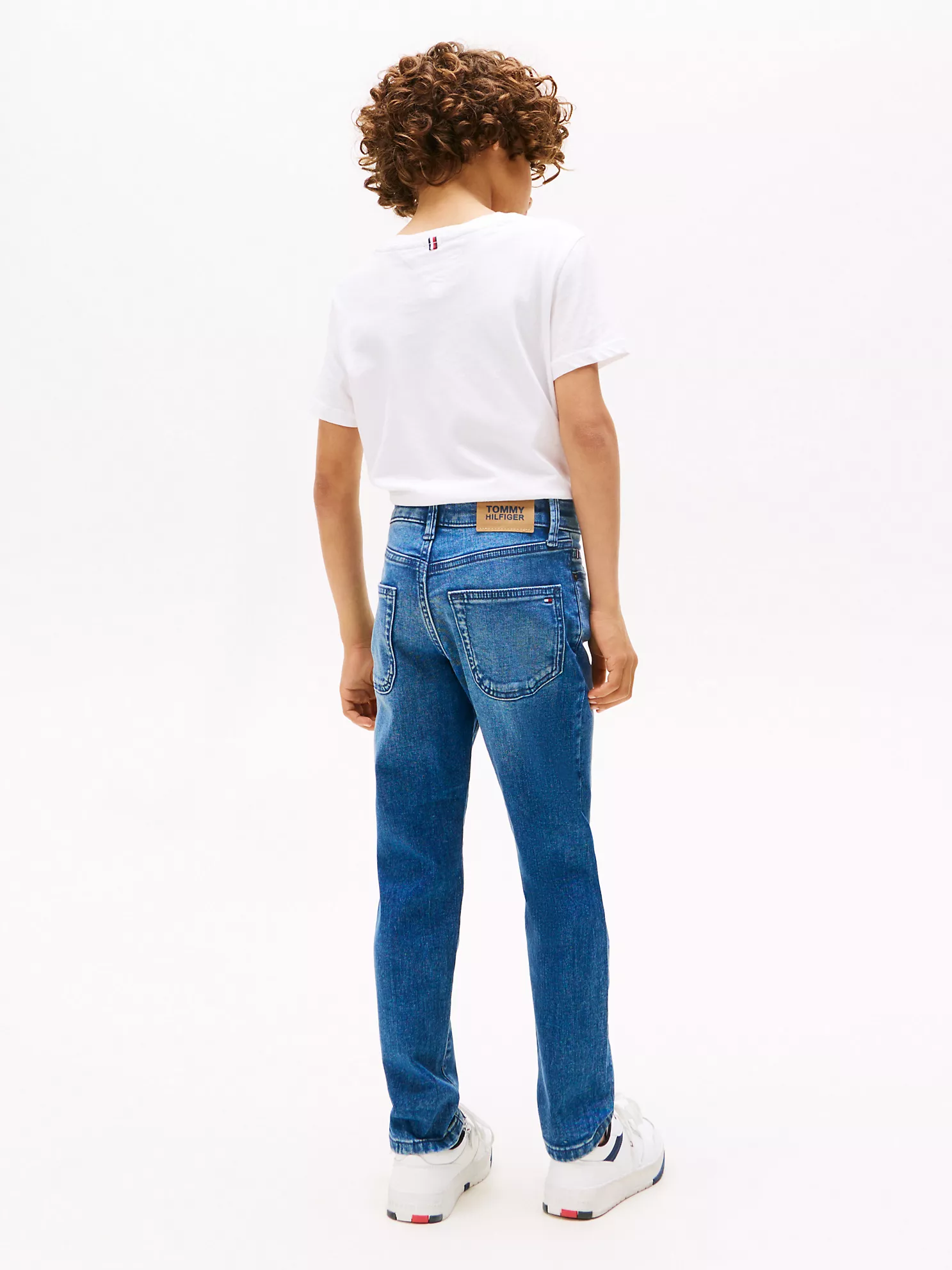 Kids' Faded Mid-Wash Straight Fit Jean - Blue 9 Kids' Faded Mid-Wash Straight Fit Jean
- Blue