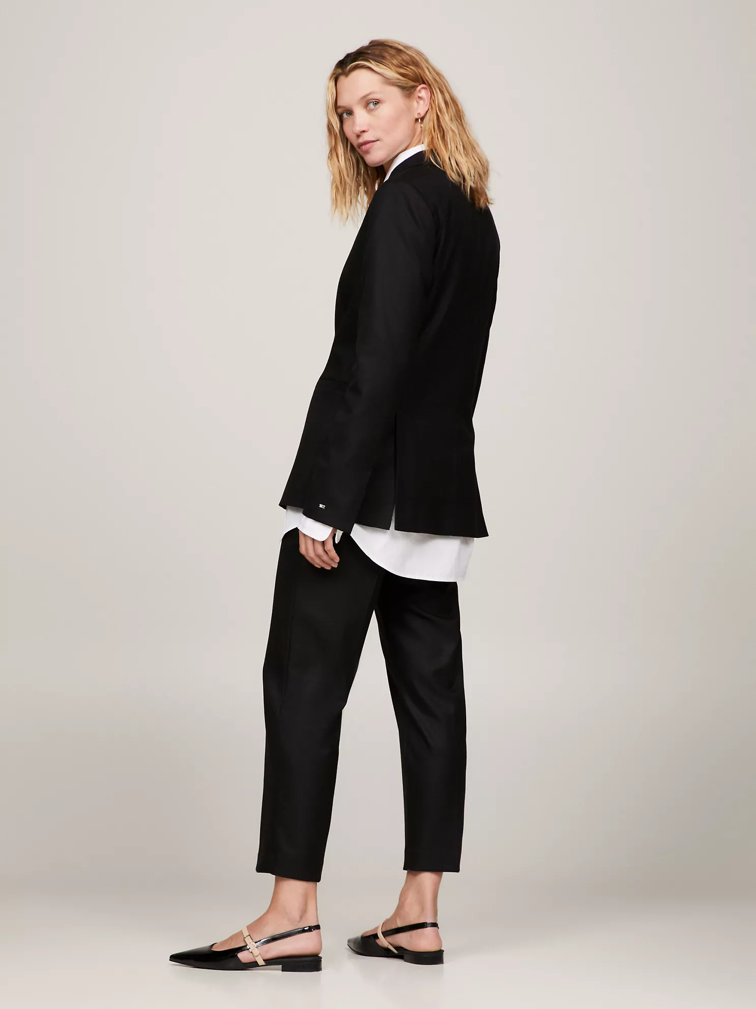 Solid Stretch Blazer - Black 10 Solid Stretch Blazer
- Black