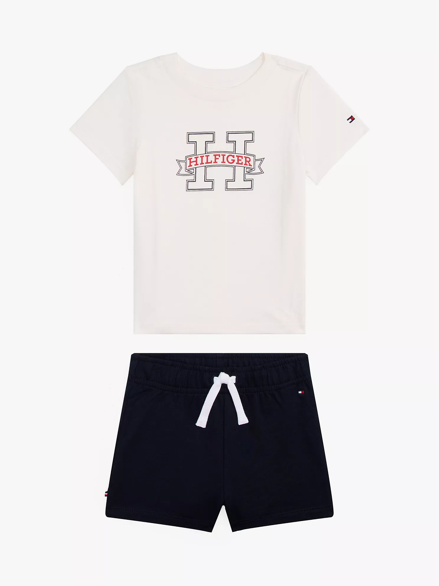 Babies' H Logo T-Shirt & Short Set - Ancient White 1 Babies' H Logo T-Shirt & Short Set
- Ancient White