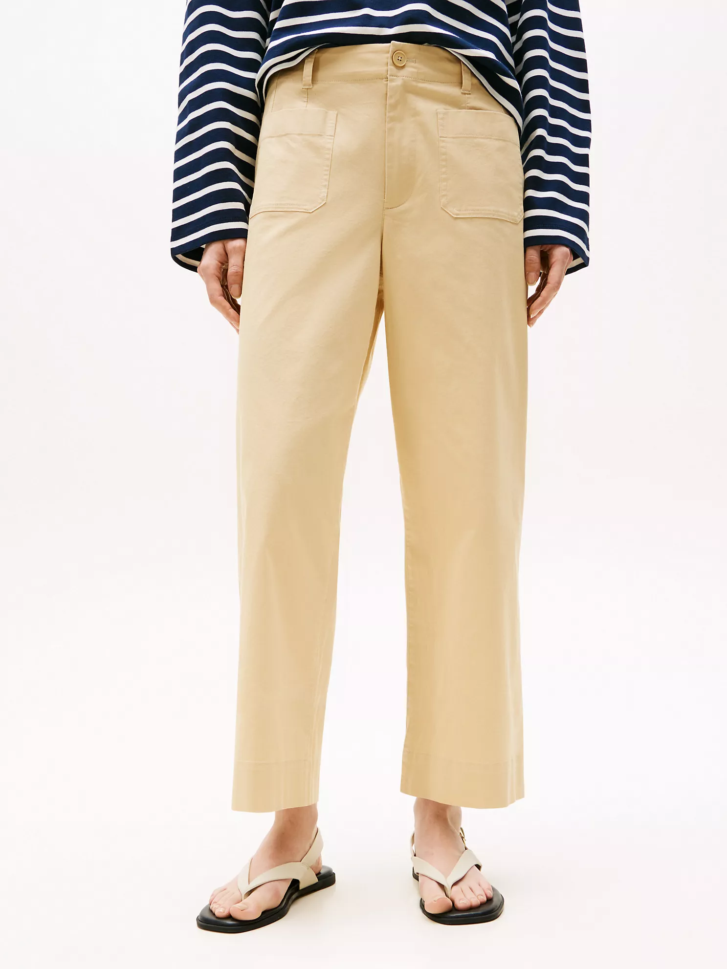 Stretch-Cotton Patch Pocket Culotte - Harvest Wheat 7 Stretch-Cotton Patch Pocket Culotte
- Harvest Wheat