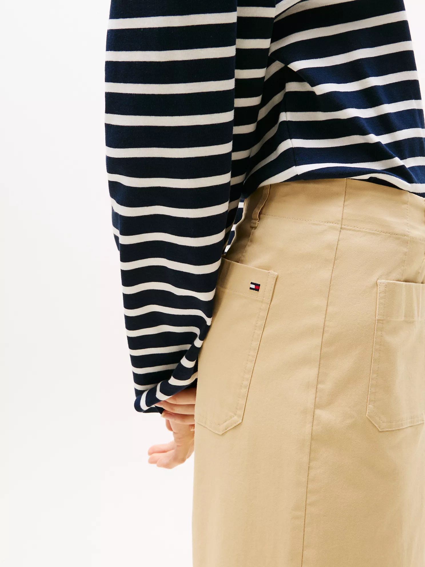 Stretch-Cotton Patch Pocket Culotte - Harvest Wheat 8 Stretch-Cotton Patch Pocket Culotte
- Harvest Wheat