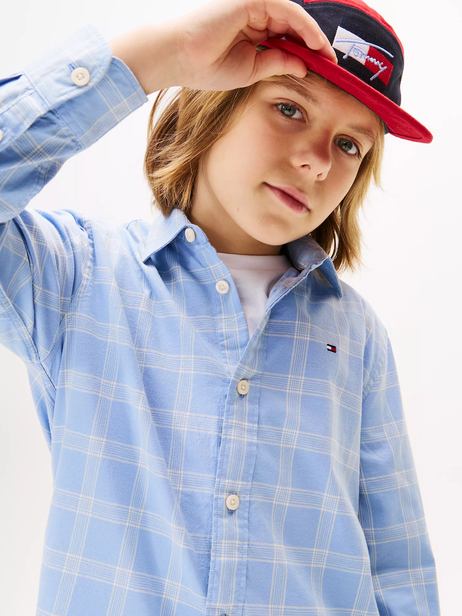 Kids' Multicolor Check Oxford Shirt - Cloudy Blue Check 7 Kids' Multicolor Check Oxford Shirt
- Cloudy Blue Check