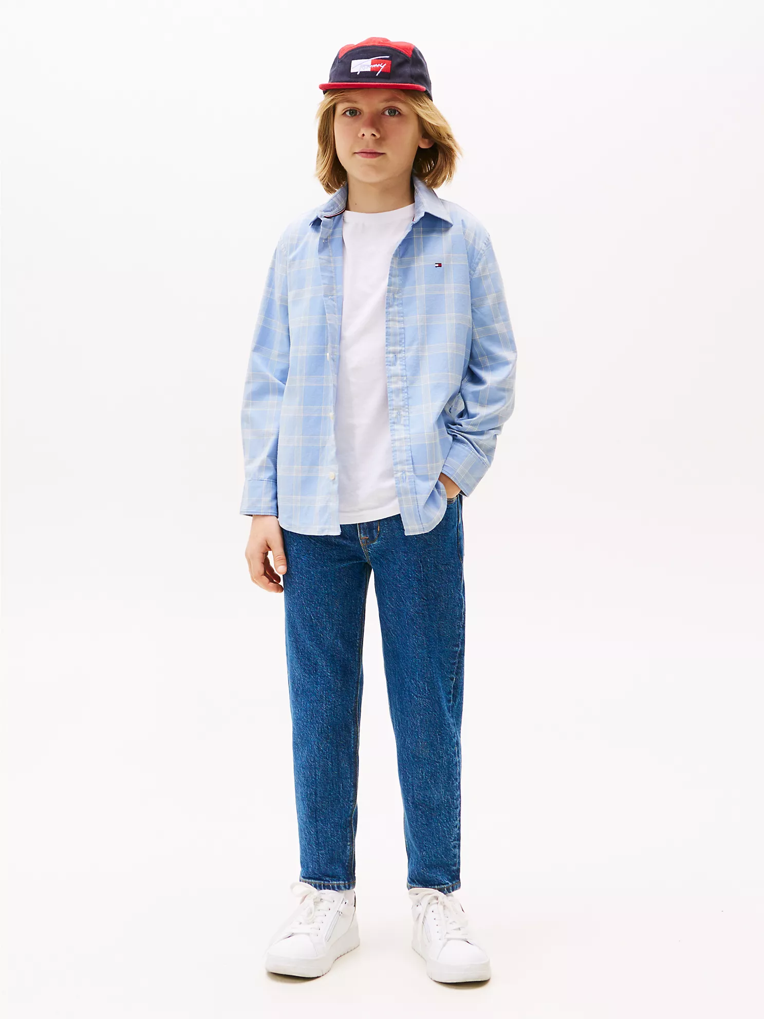 Kids' Multicolor Check Oxford Shirt - Cloudy Blue Check 8 Kids' Multicolor Check Oxford Shirt
- Cloudy Blue Check