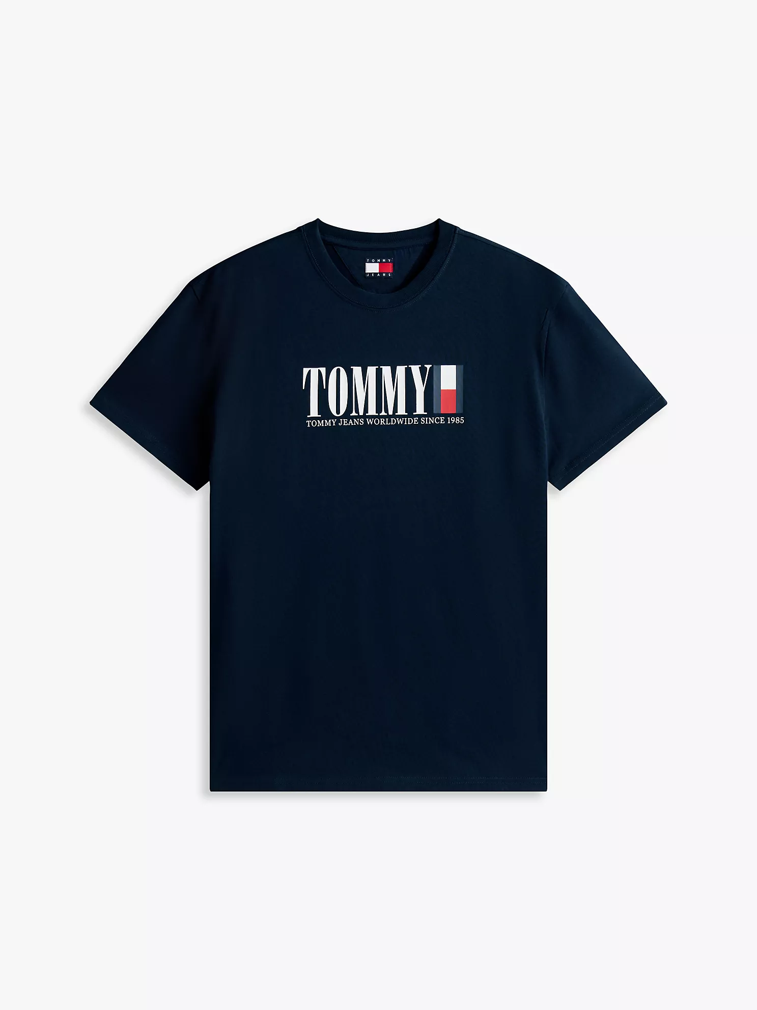 Tommy Jeans Retro Flag Logo T-Shirt - Navy 10 Tommy Jeans Retro Flag Logo T-Shirt
- Navy