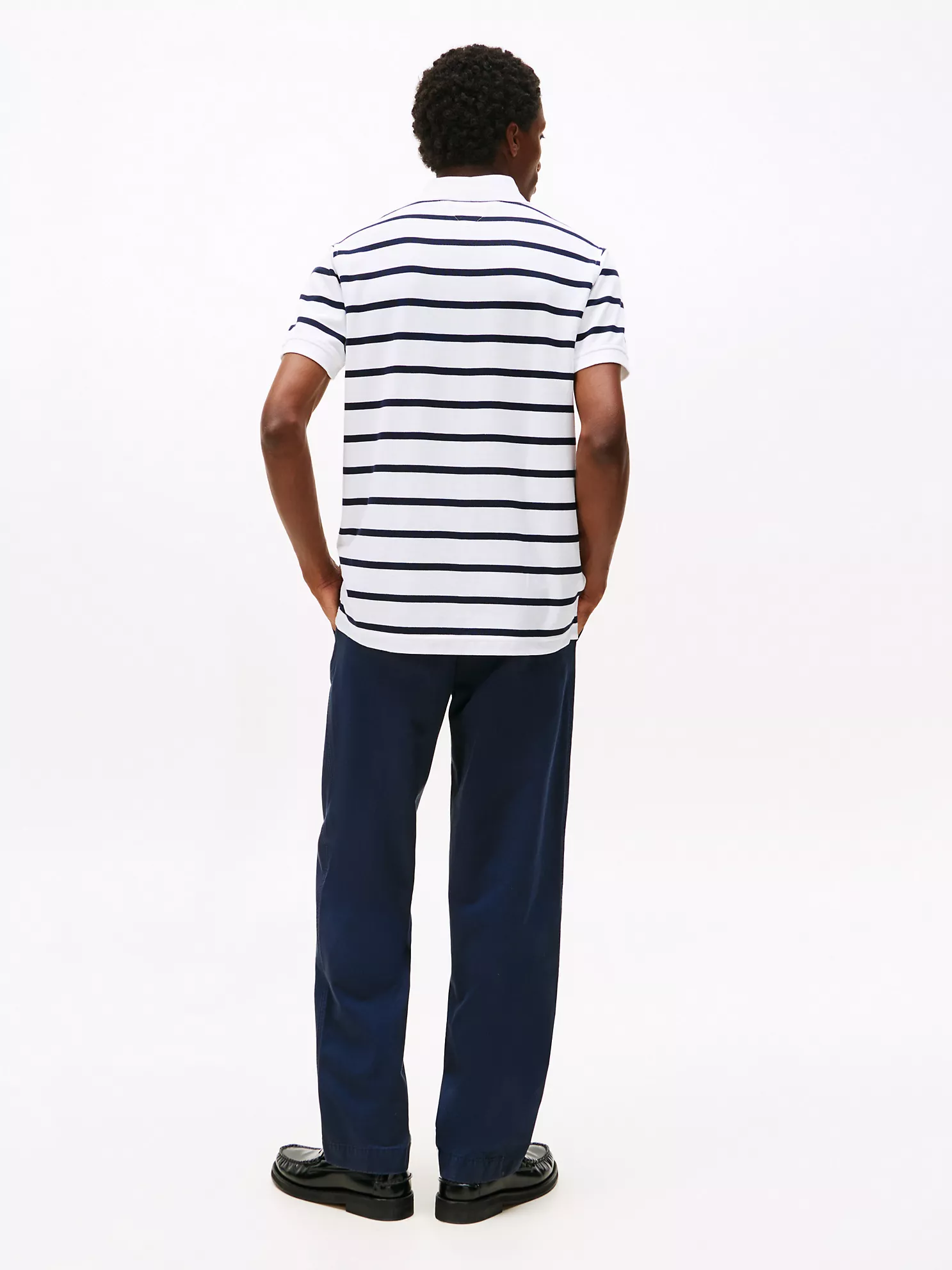 Regular Fit Stripe Wicking Polo - Fresh White Stripe 9 Regular Fit Stripe Wicking Polo
- Fresh White Stripe