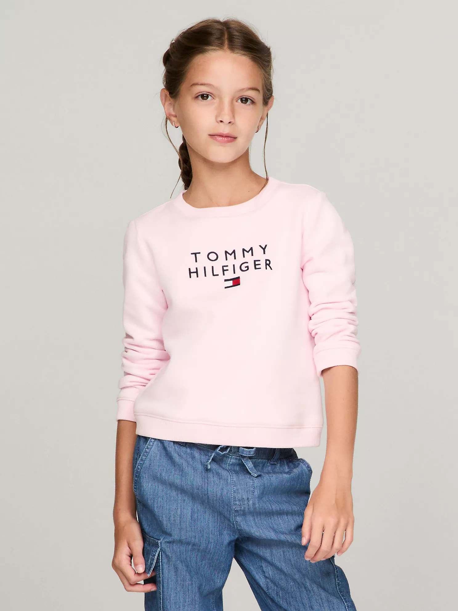 Kids' Tommy Logo Sweatshirt - Ballerina 1 Kids' Tommy Logo Sweatshirt
- Ballerina