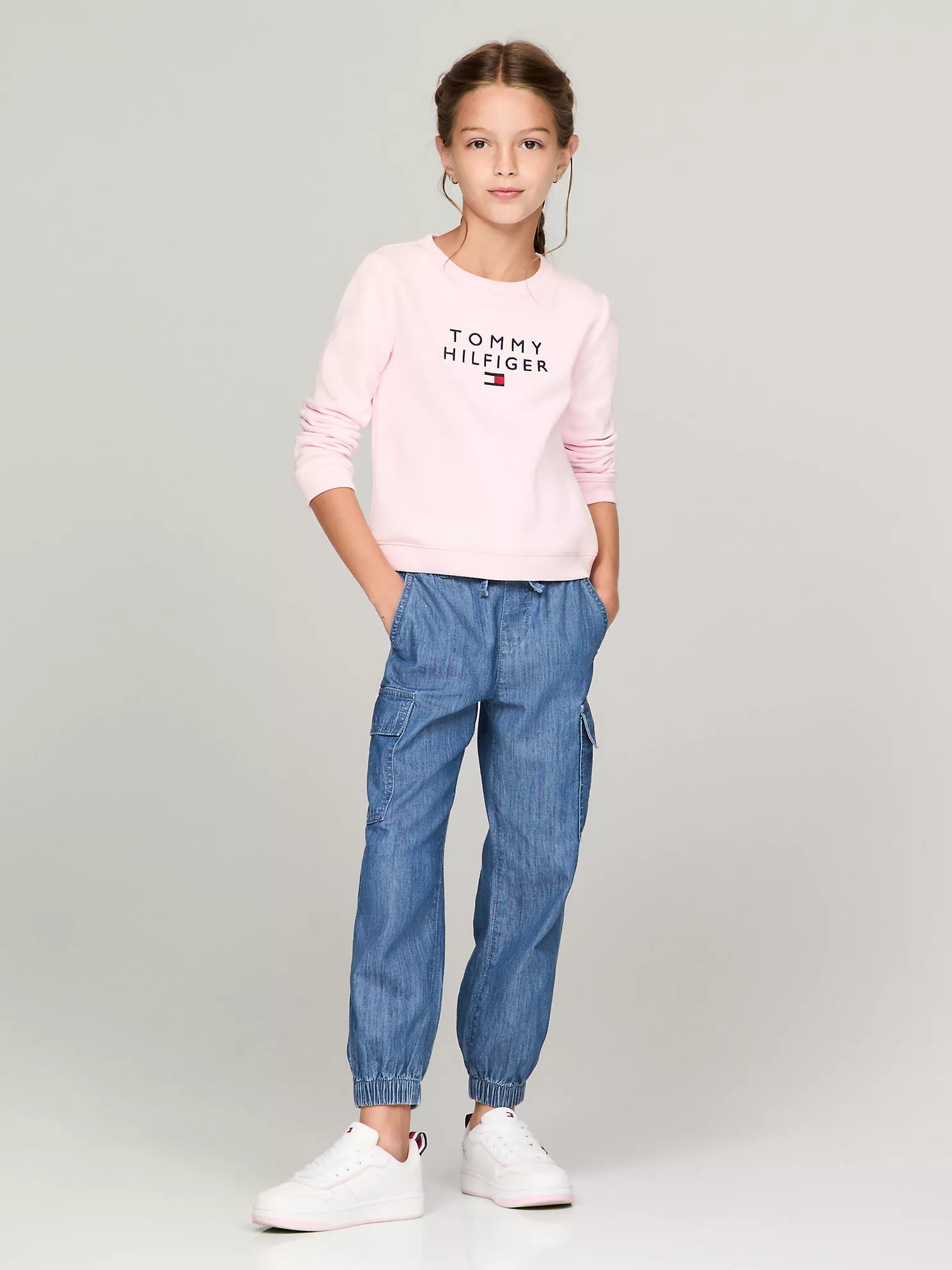 Kids' Tommy Logo Sweatshirt - Ballerina 6 Kids' Tommy Logo Sweatshirt
- Ballerina