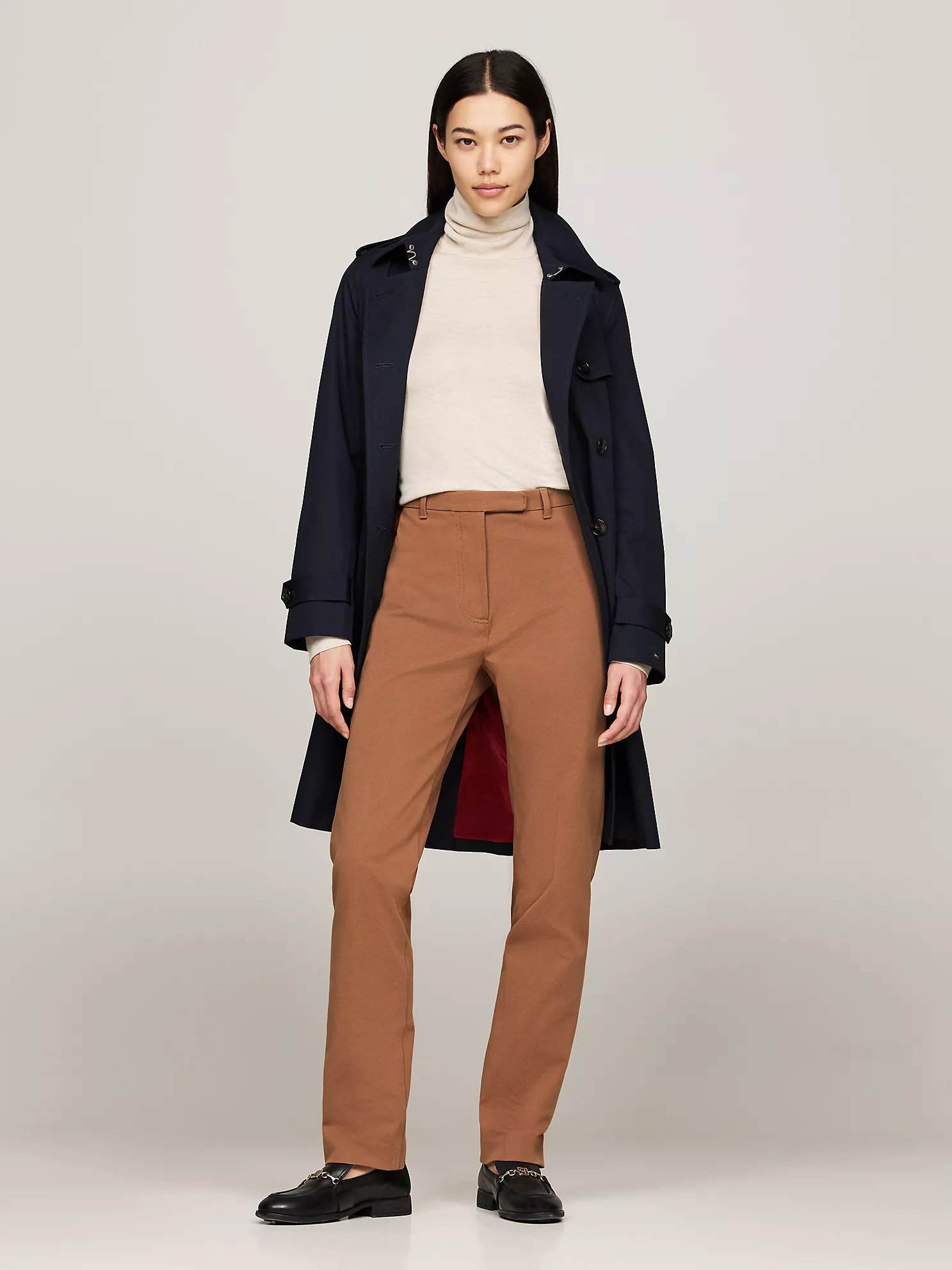 Stretch Gabardine Slim Fit Pant - Classic Khaki 1 Stretch Gabardine Slim Fit Pant
- Classic Khaki