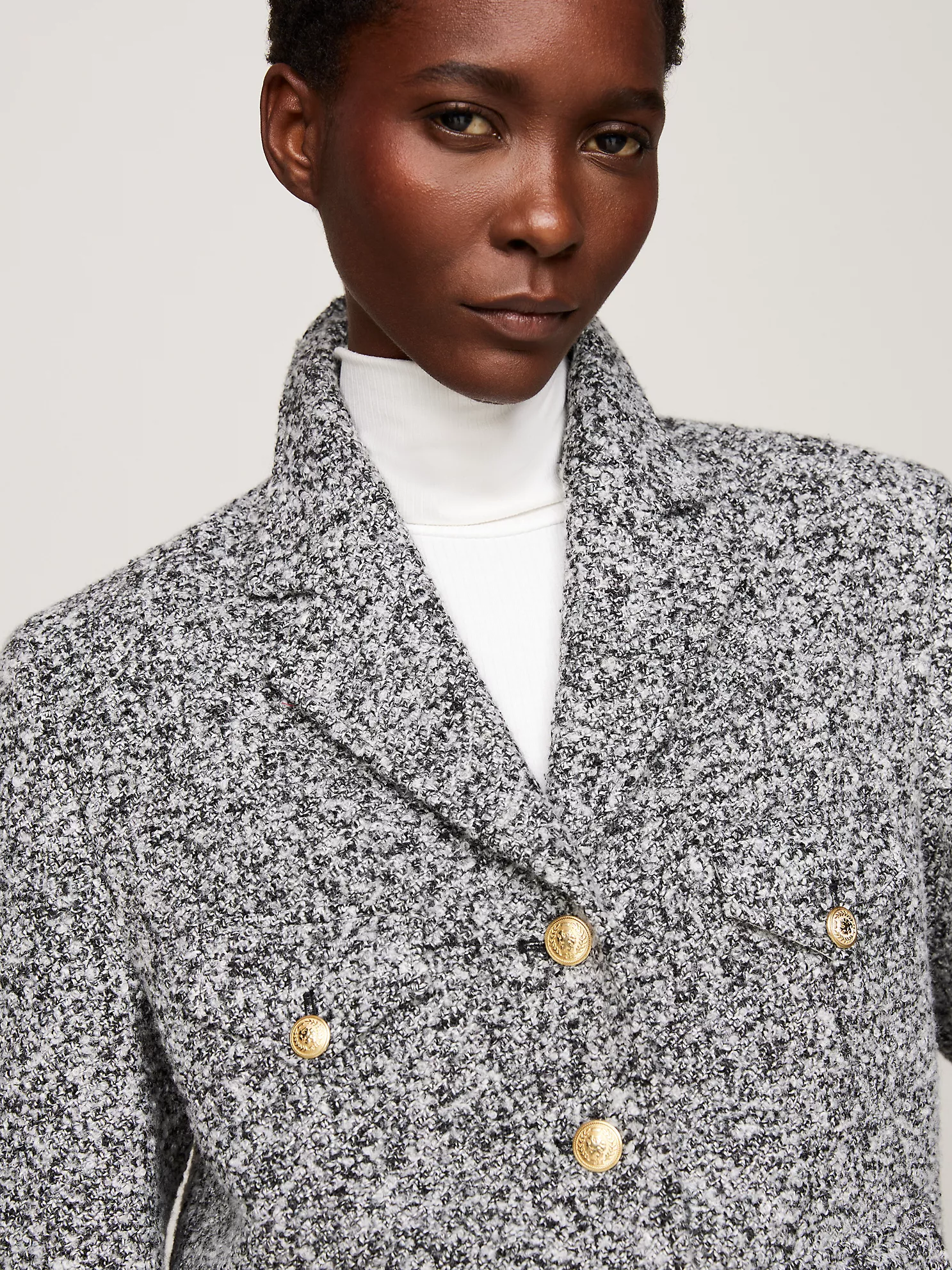 Boucle Boxy Jacket - Medium Heather Grey 7 Boucle Boxy Jacket
- Medium Heather Grey