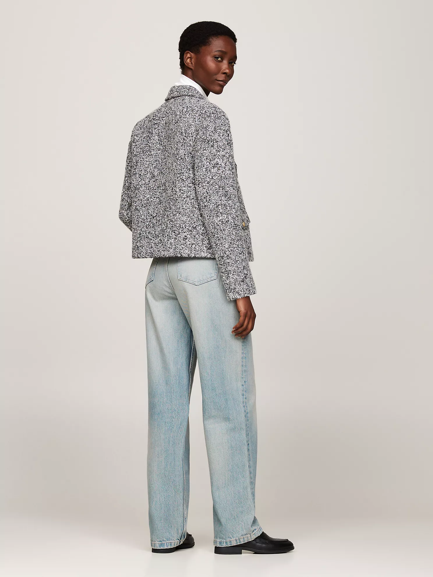 Boucle Boxy Jacket - Medium Heather Grey 8 Boucle Boxy Jacket
- Medium Heather Grey