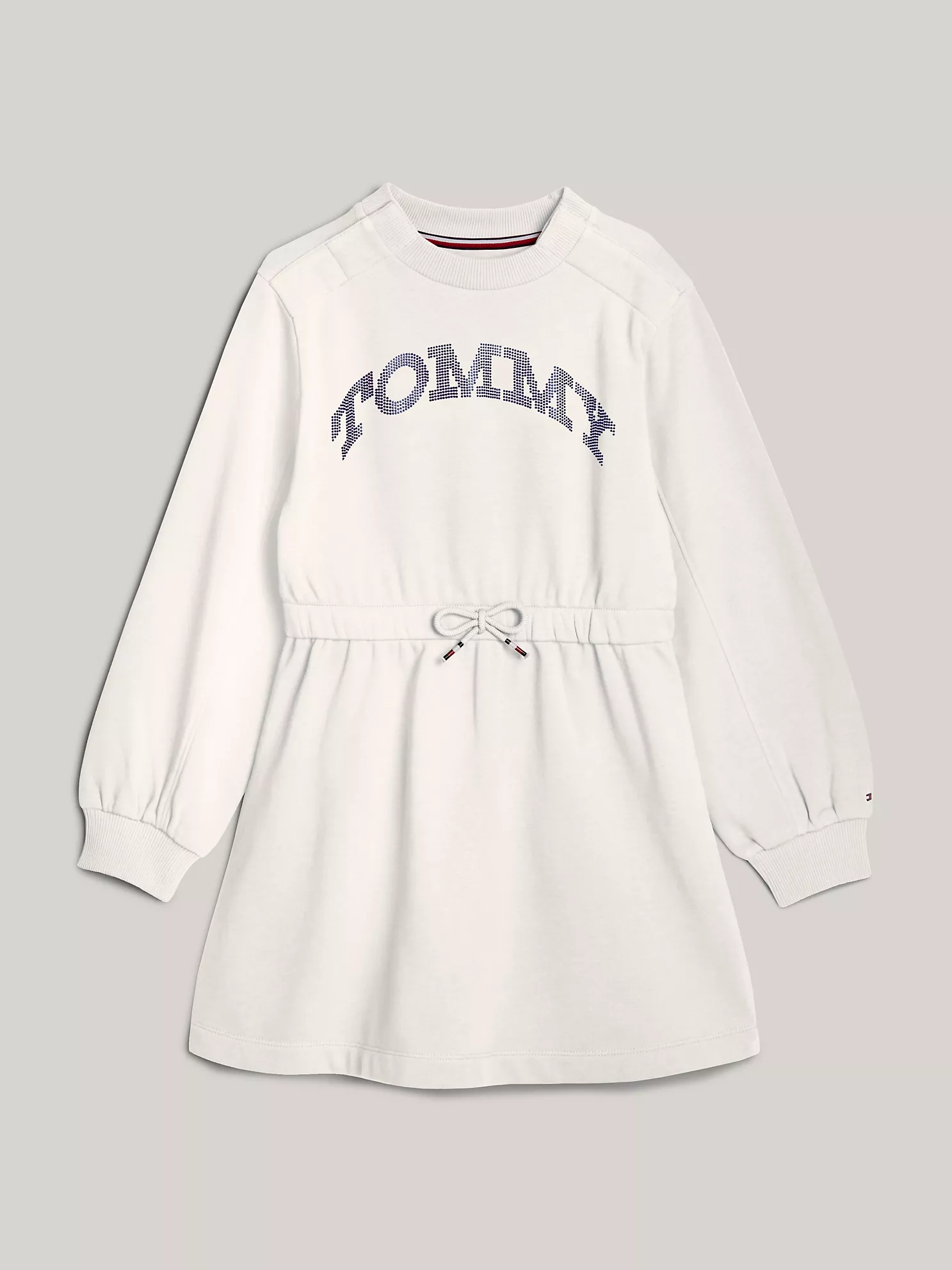 Kids' Tommy Foil Dot Logo Sweater Dress - Ancient White 1 Kids' Tommy Foil Dot Logo Sweater Dress
- Ancient White