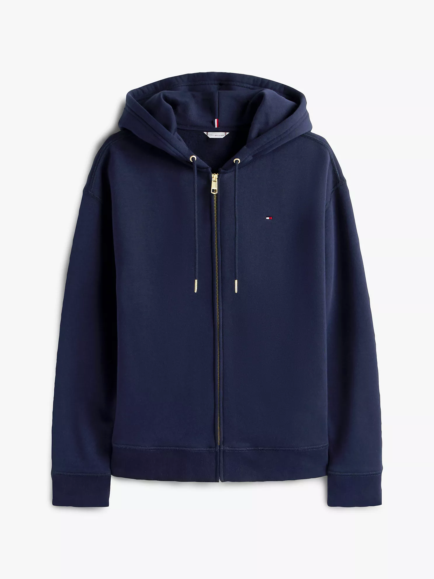 Relaxed Fit Plush-Lined Zip Hoodie - Navy 10 Relaxed Fit Plush-Lined Zip Hoodie
- Navy