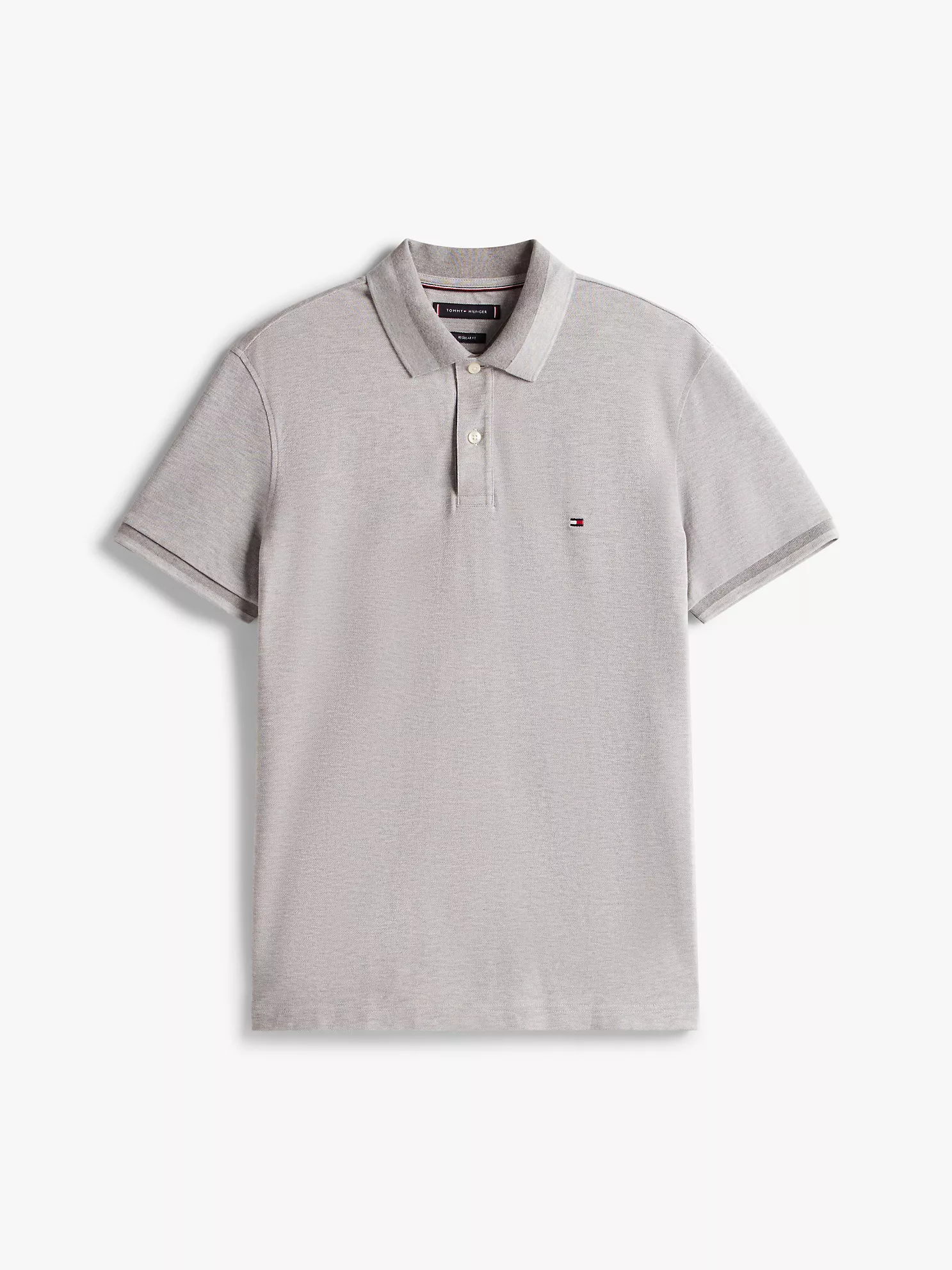 Regular Fit Two-Tone Collar Polo - Light Grey Heather 10 Regular Fit Two-Tone Collar Polo
- Light Grey Heather
