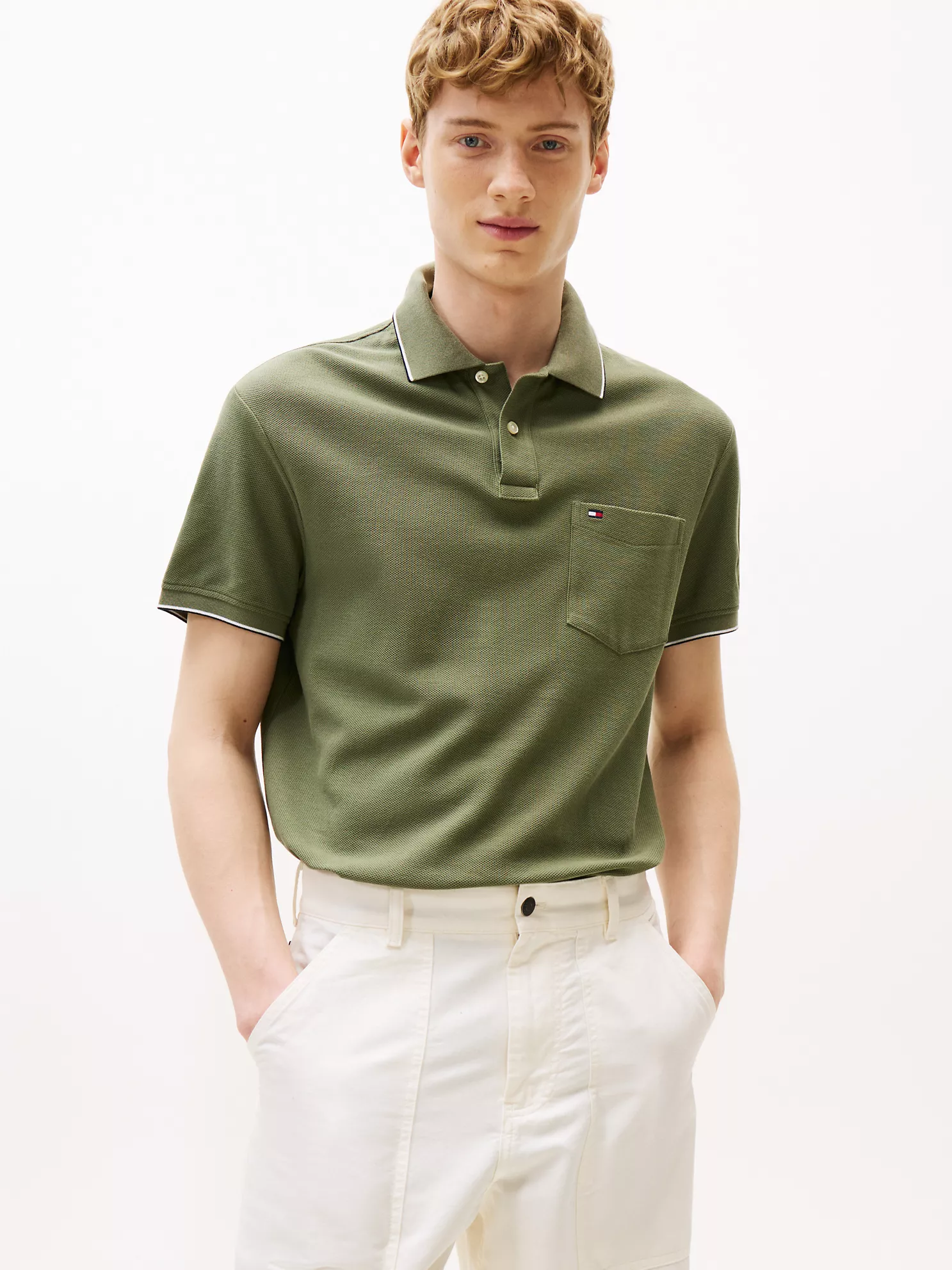 Classic Fit Pocket Polo - Battle Green 7 Classic Fit Pocket Polo
- Battle Green