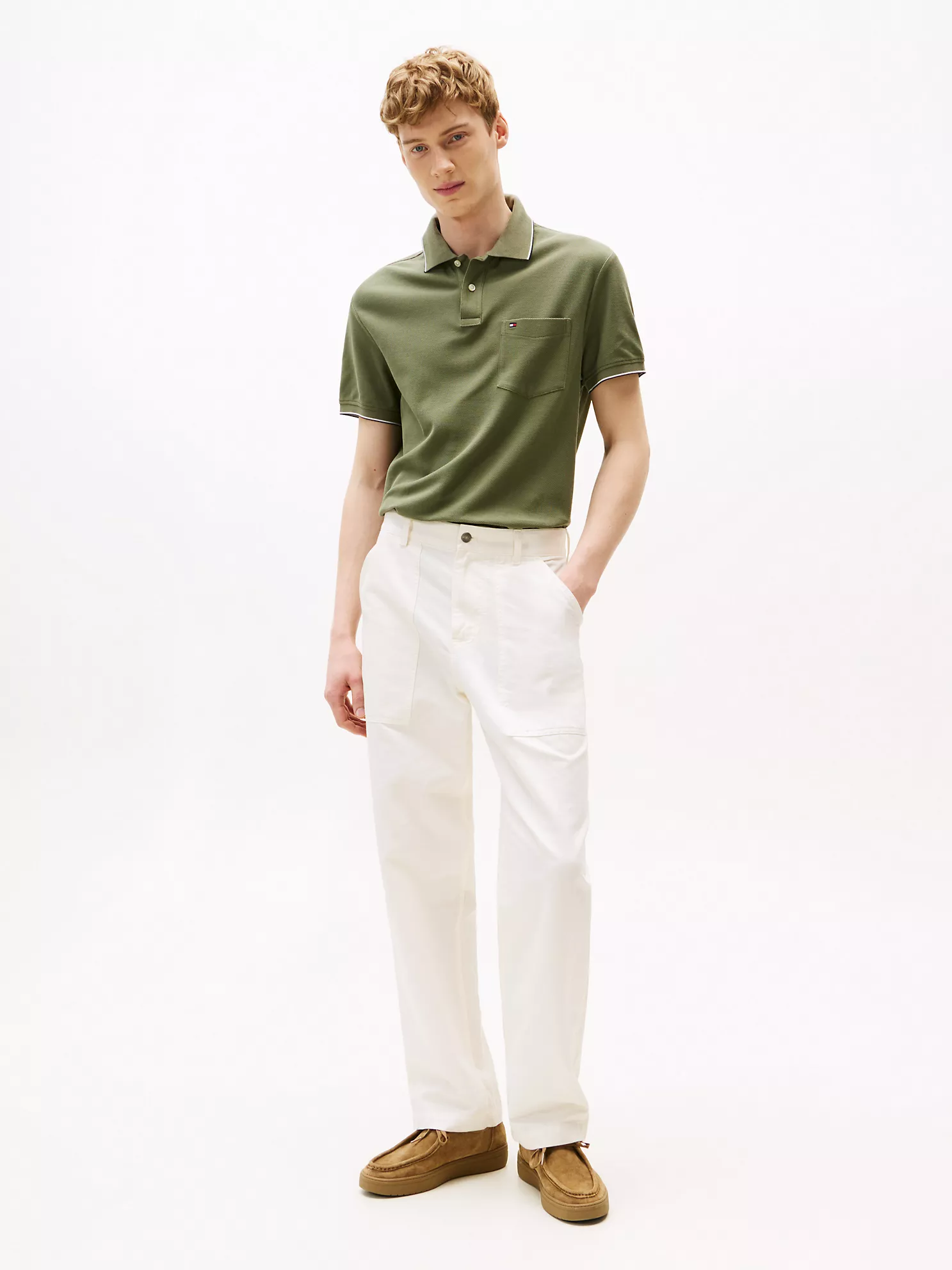 Classic Fit Pocket Polo - Battle Green 8 Classic Fit Pocket Polo
- Battle Green