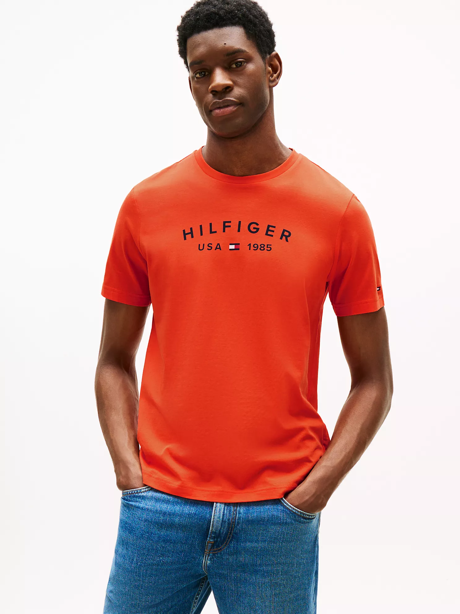 Hilfiger Logo T-Shirt - Brilliant Orange 1 Hilfiger Logo T-Shirt
- Brilliant Orange