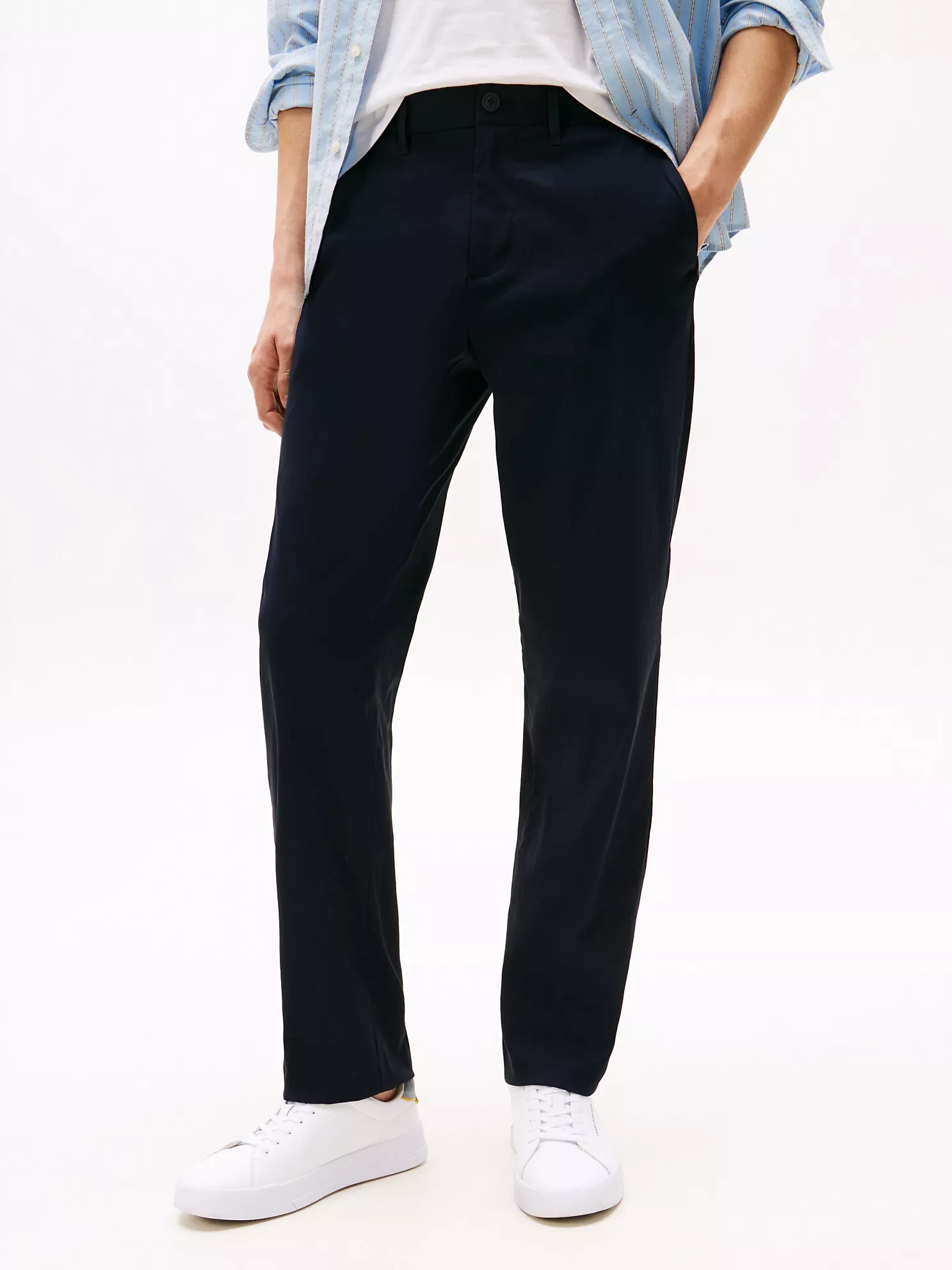 Regular Fit Stretch Tech Pant - Navy 7 Regular Fit Stretch Tech Pant
- Navy