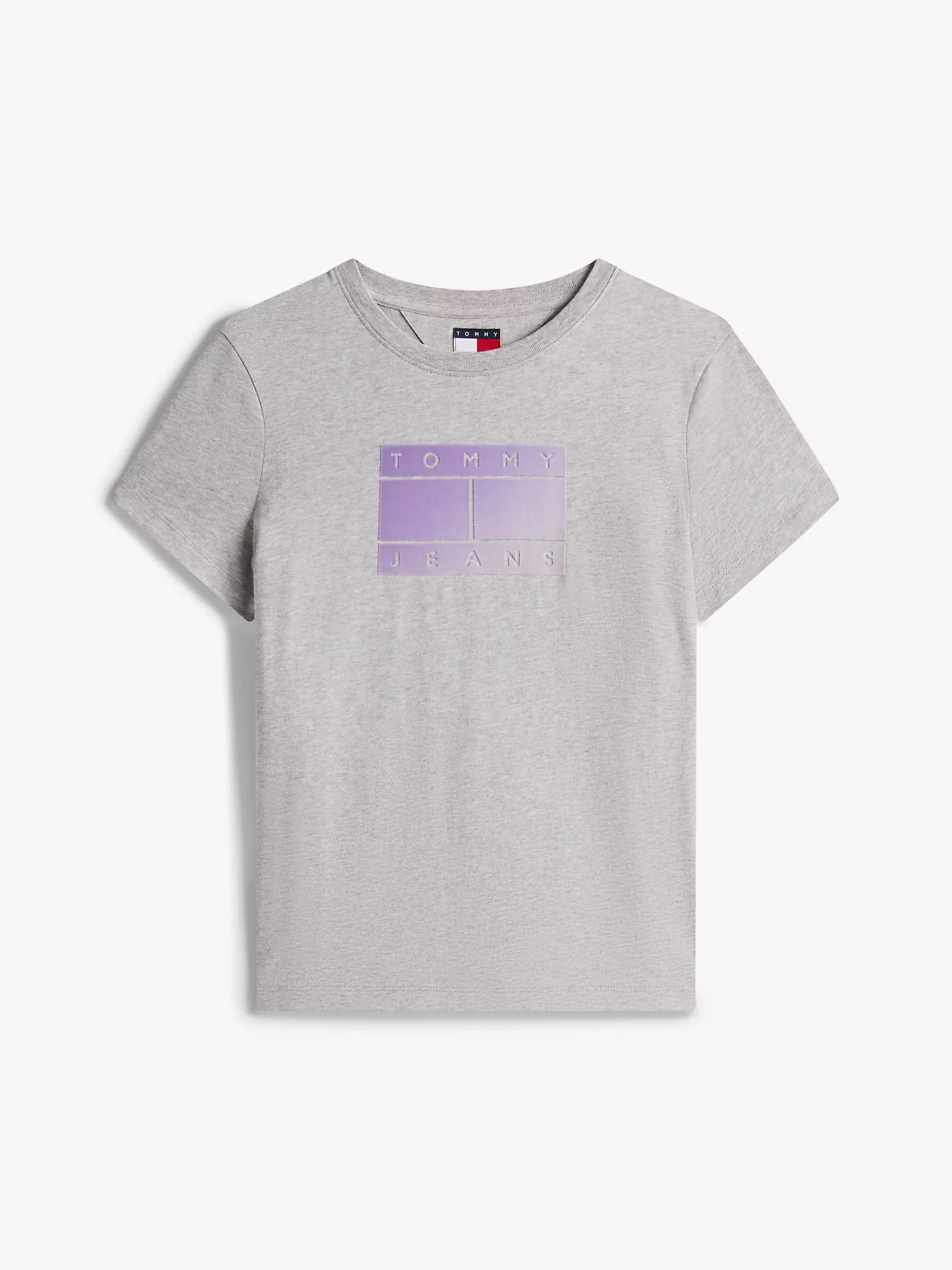Tommy Jeans Ombre Flag Logo T-Shirt - Grey Heather 10 Tommy Jeans Ombre Flag Logo T-Shirt
- Grey Heather
