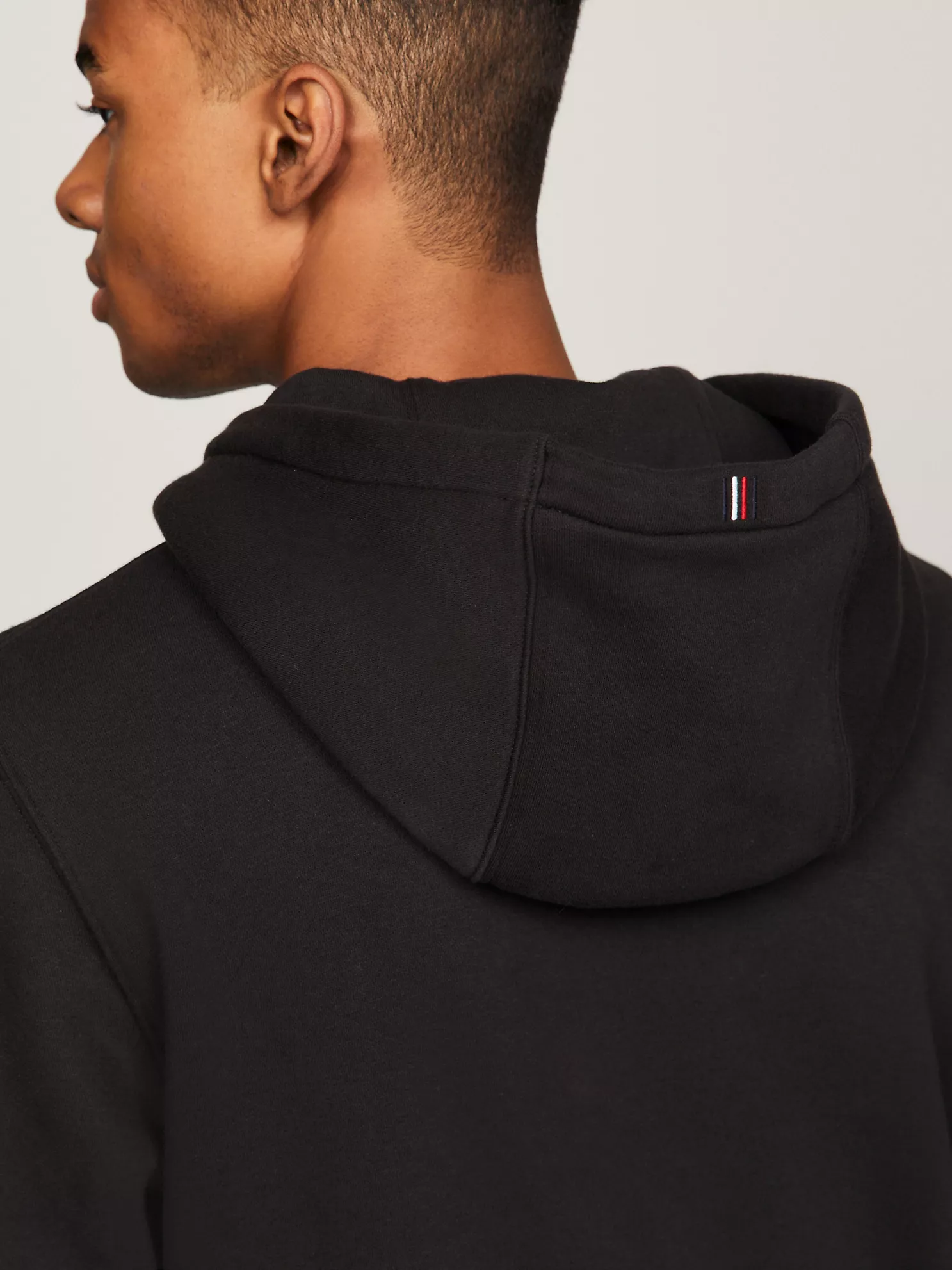 Solid Logo Zip Hoodie - Black 7 Solid Logo Zip Hoodie
- Black
