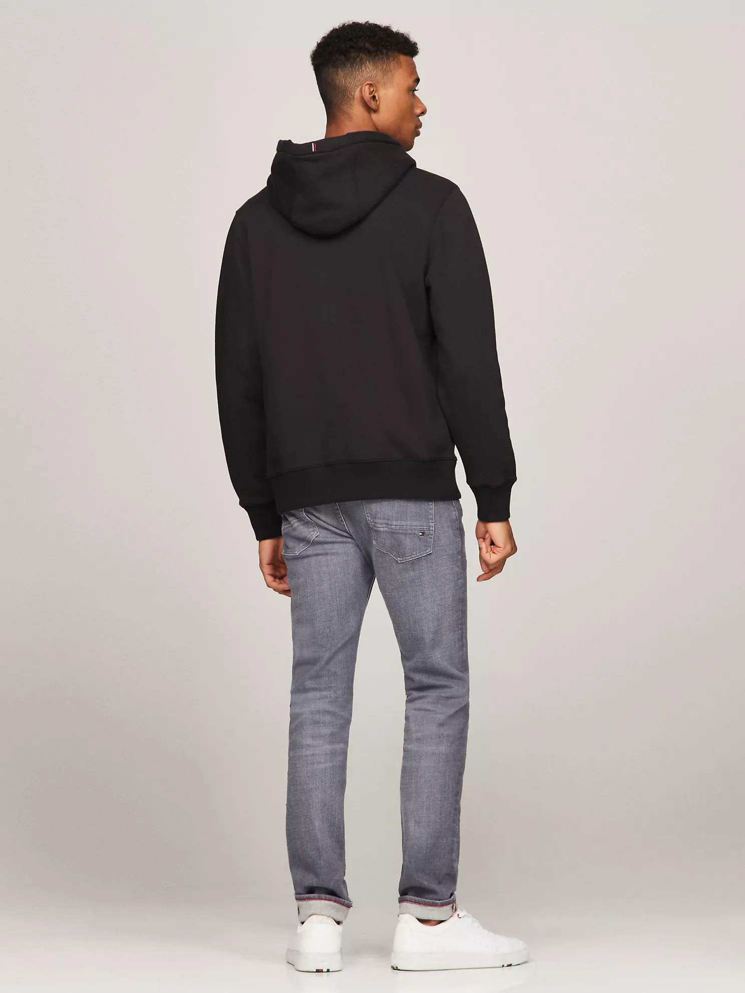 Solid Logo Zip Hoodie - Black 8 Solid Logo Zip Hoodie
- Black