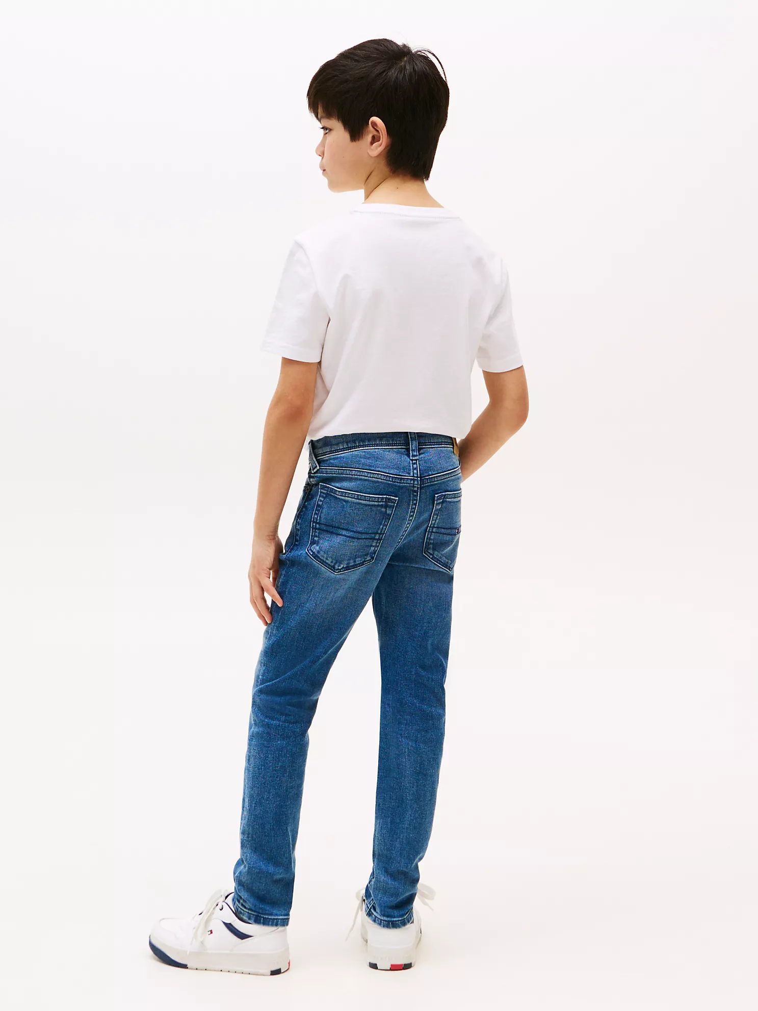Kids' Faded Mid-Wash Slim Fit Jean - Blue 9 Kids' Faded Mid-Wash Slim Fit Jean
- Blue