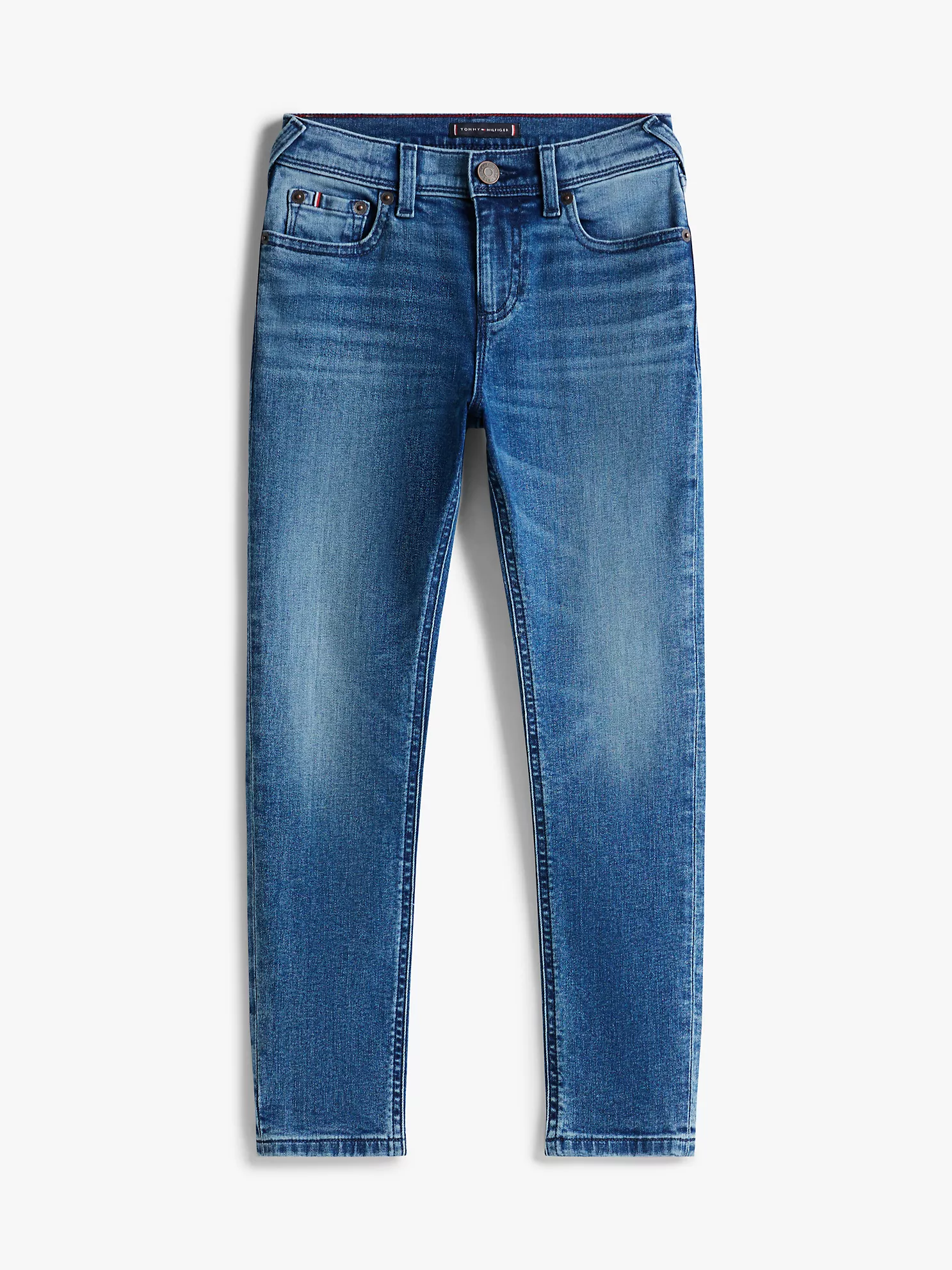 Kids' Faded Mid-Wash Slim Fit Jean - Blue 10 Kids' Faded Mid-Wash Slim Fit Jean
- Blue