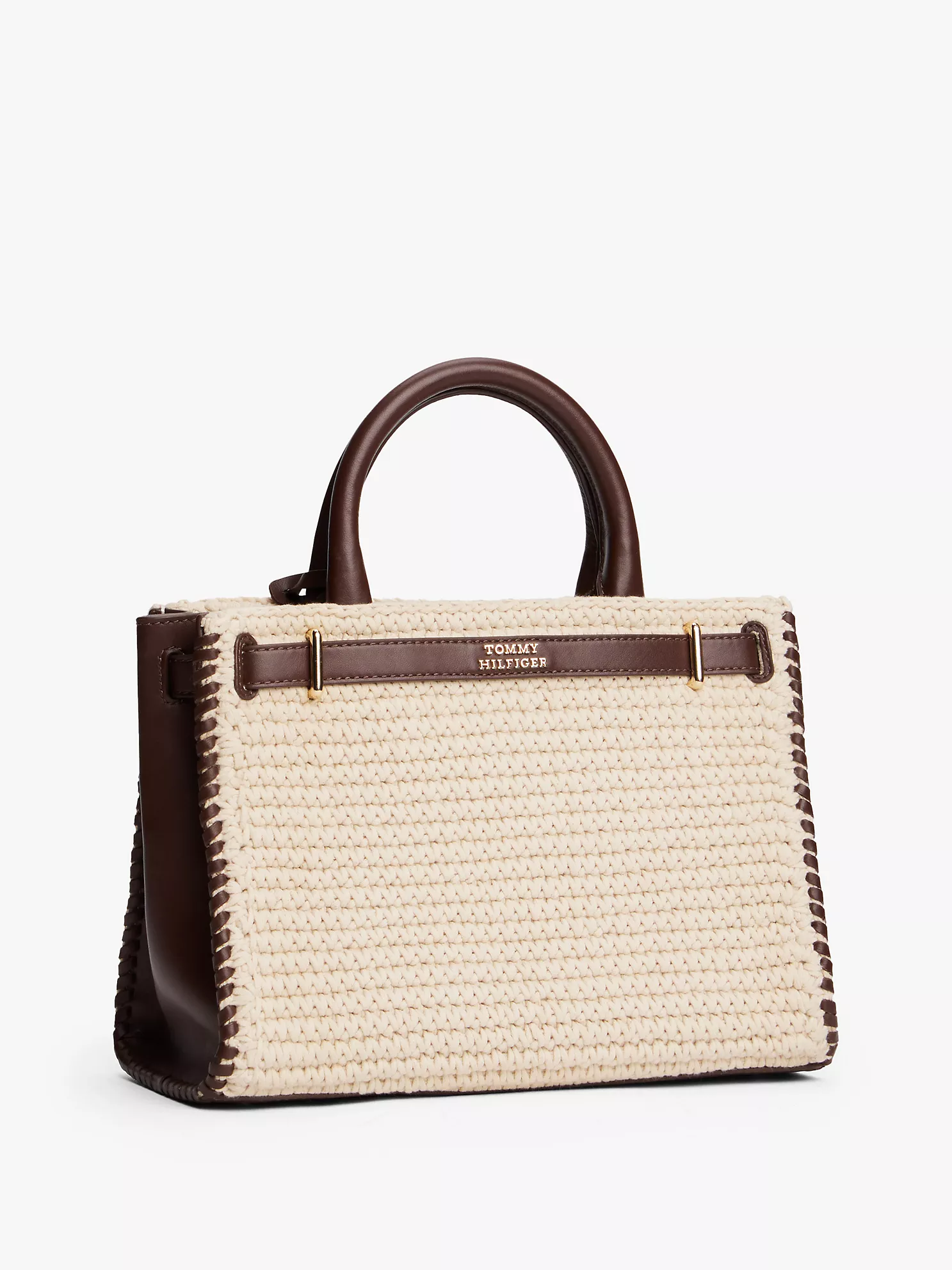 Leather Mini Tote Bag - Rich Walnut / Neutral Mix 7 Leather Mini Tote Bag
- Rich Walnut / Neutral Mix