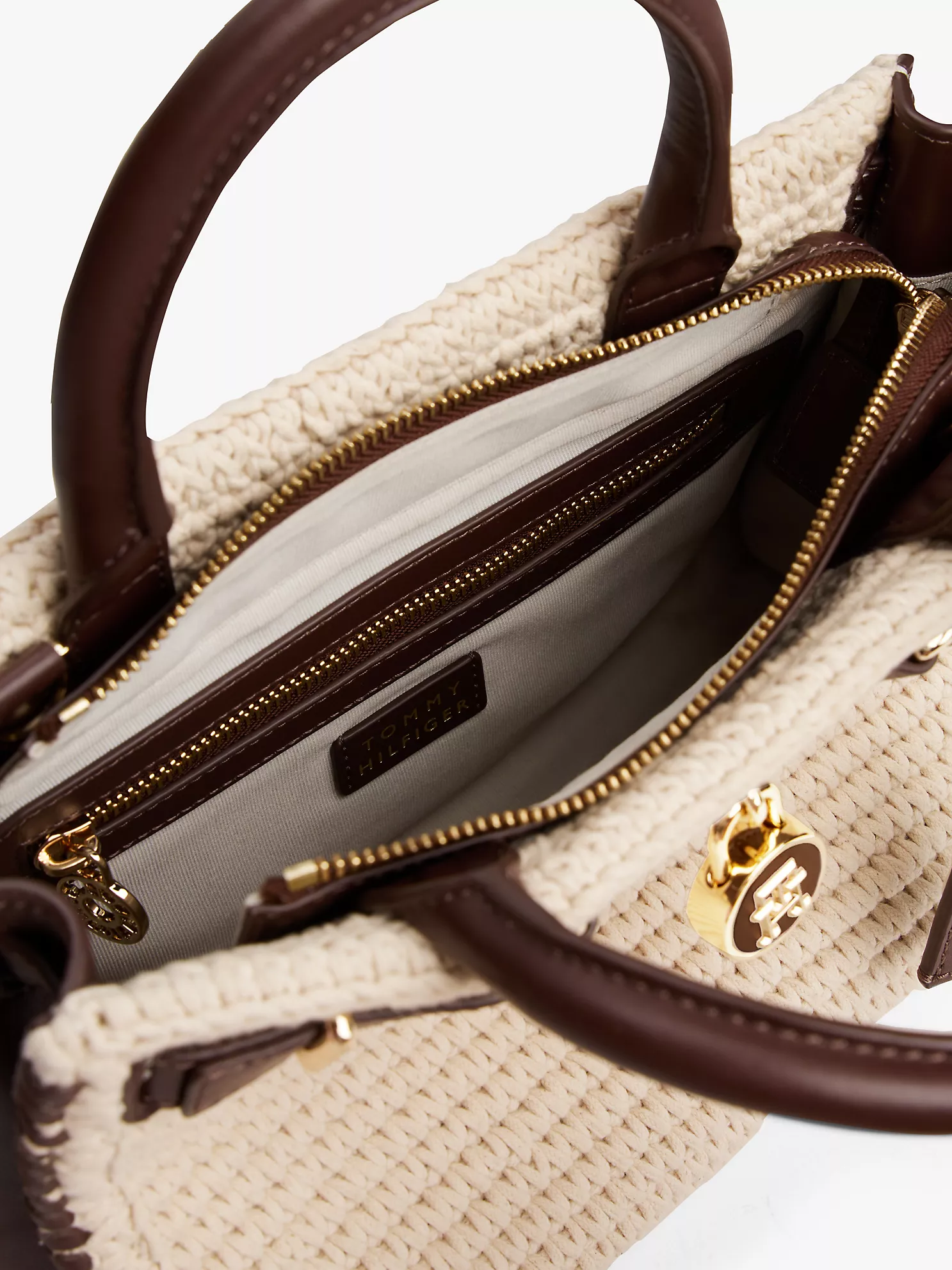 Leather Mini Tote Bag - Rich Walnut / Neutral Mix 9 Leather Mini Tote Bag
- Rich Walnut / Neutral Mix