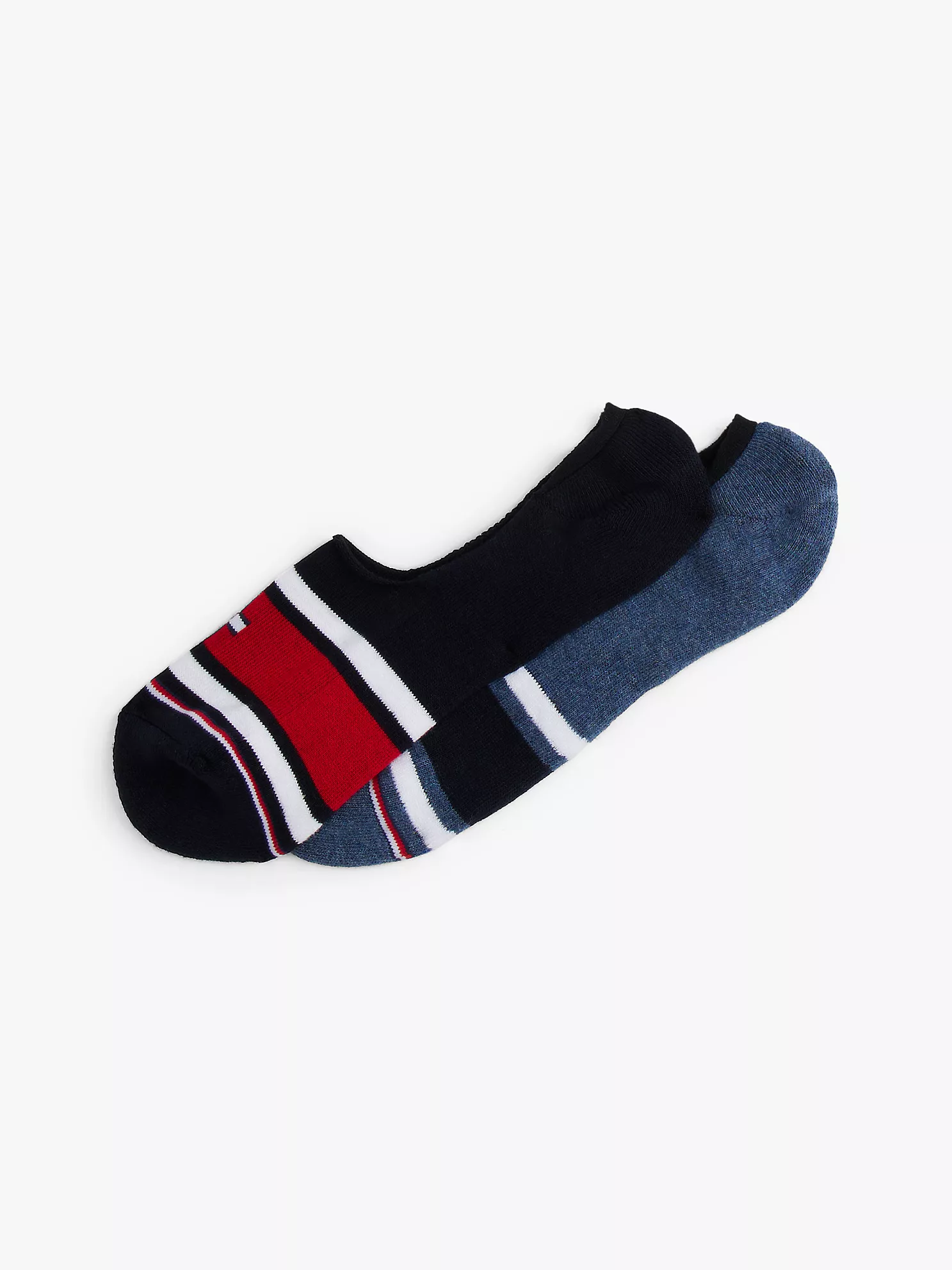 Stripe No-Show Sock 2-Pack
         - Navy / Multi