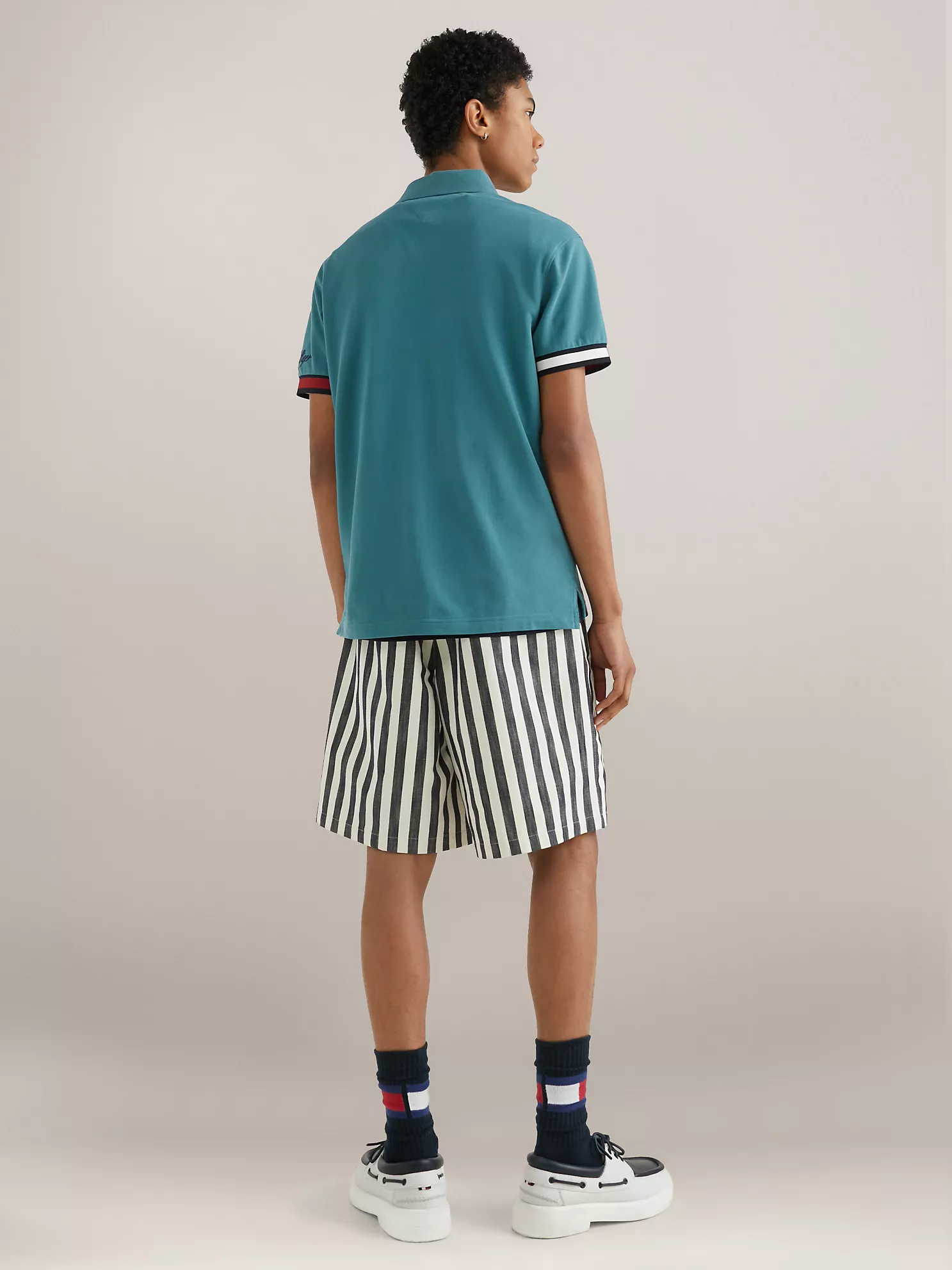 Slim Fit Flag Cuff Polo - Frosted Green 9 Slim Fit Flag Cuff Polo
- Frosted Green