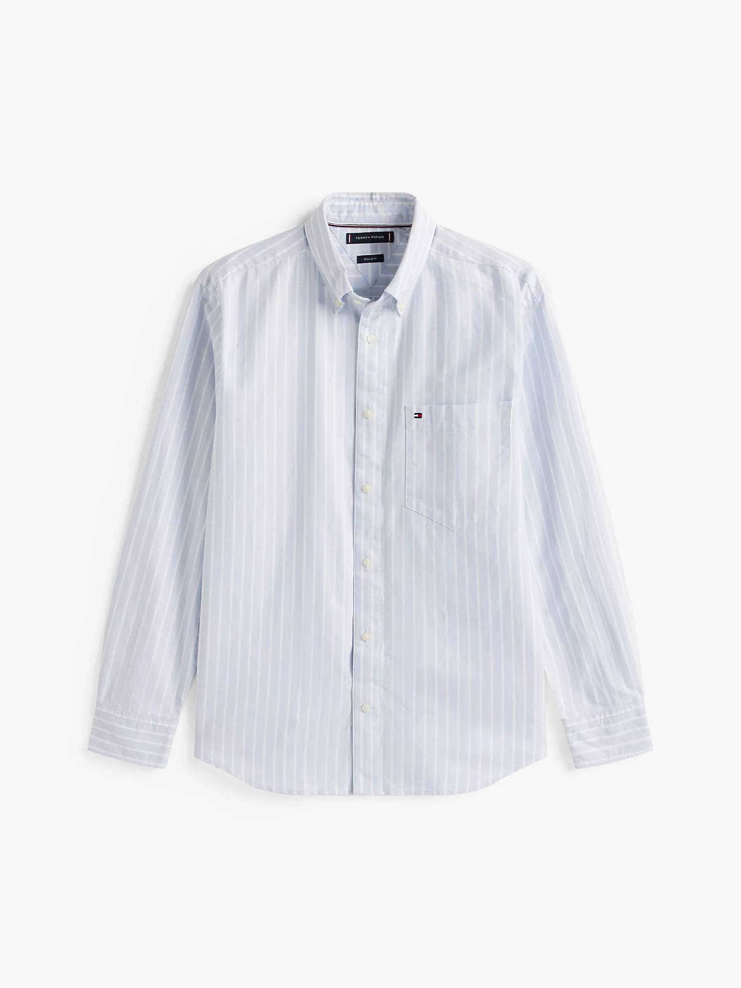 Regular Fit Stripe Oxford Shirt - Breezy Blue/White 1 Regular Fit Stripe Oxford Shirt
- Breezy Blue/White