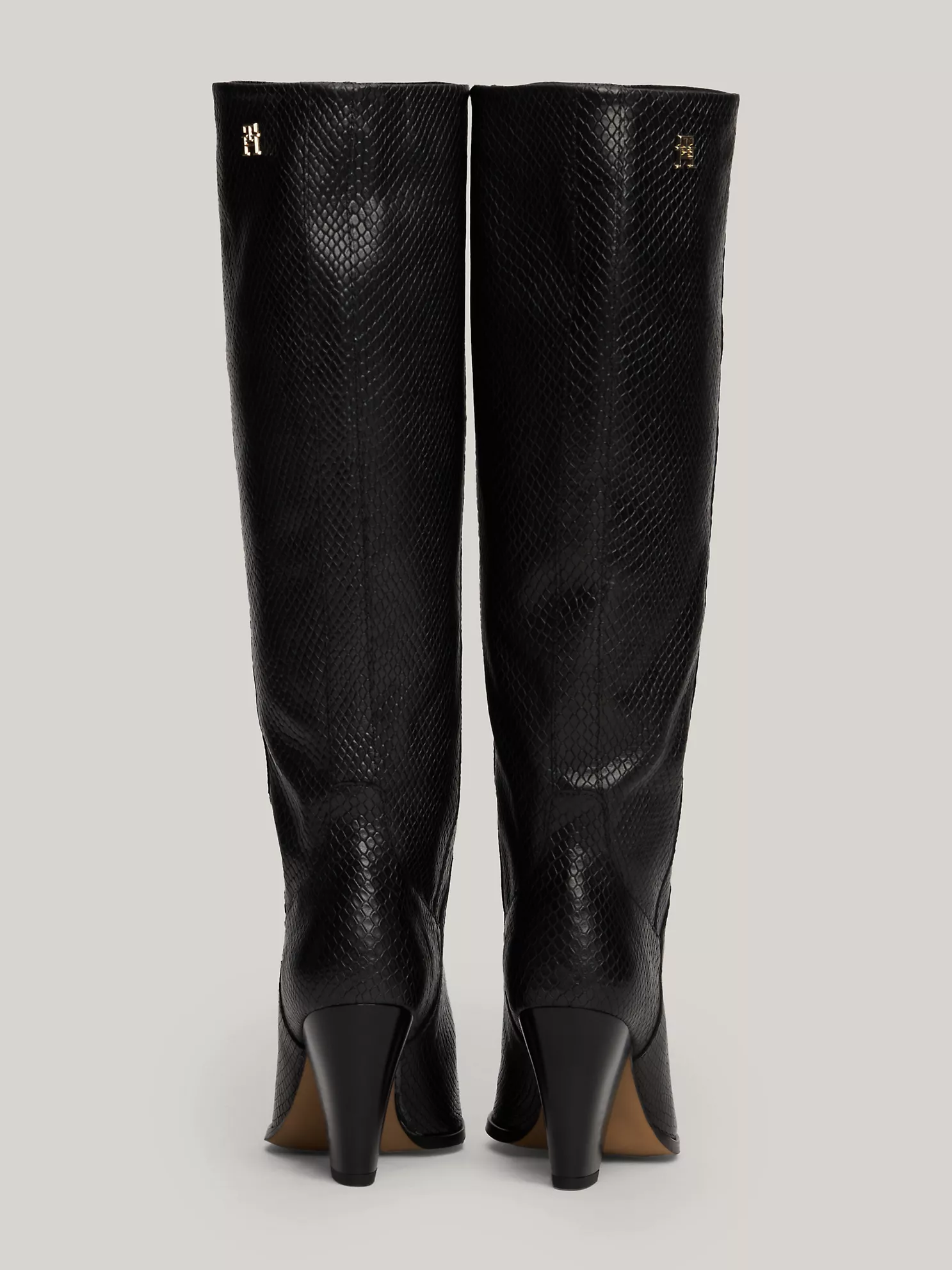 Snake Embossed Leather Cowboy Boot - Black Python 11 Snake Embossed Leather Cowboy Boot
- Black Python