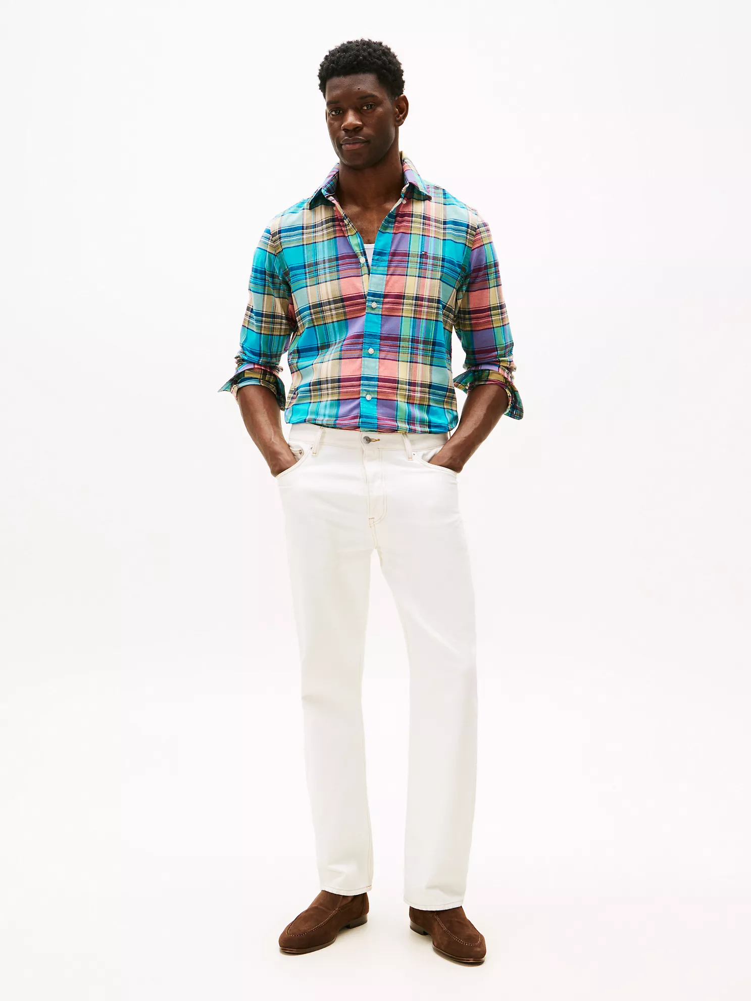 Regular Fit Madras Shirt - Primary Red Multi 8 Regular Fit Madras Shirt
- Primary Red Multi