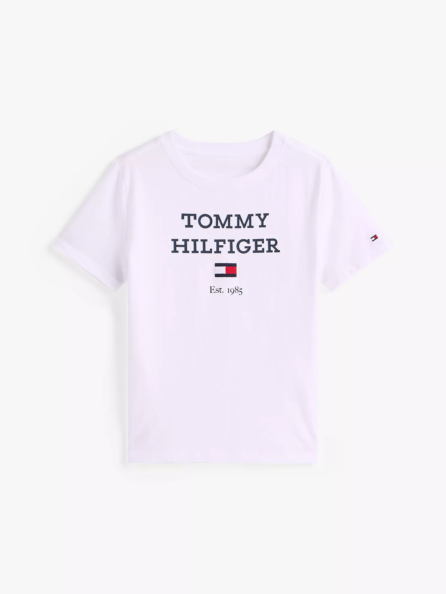 Kids' Hilfiger Logo T-Shirt - Optic White 10 Kids' Hilfiger Logo T-Shirt
- Optic White