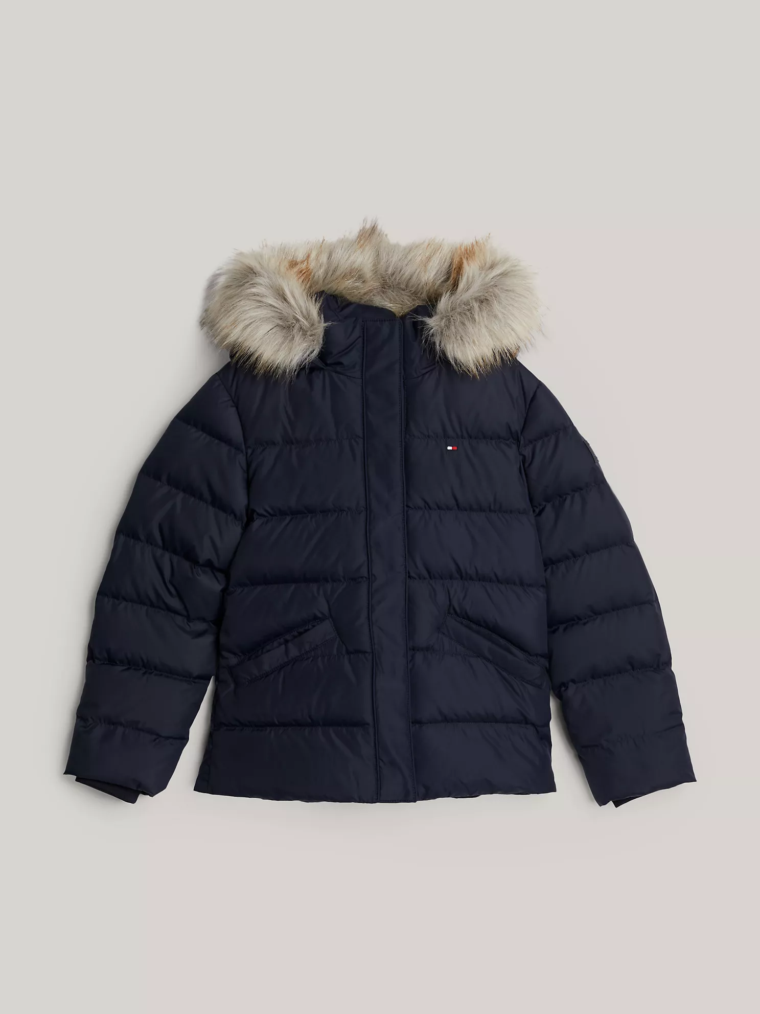 Kids' Down Hooded Jacket - Navy 1 Kids' Down Hooded Jacket
- Navy