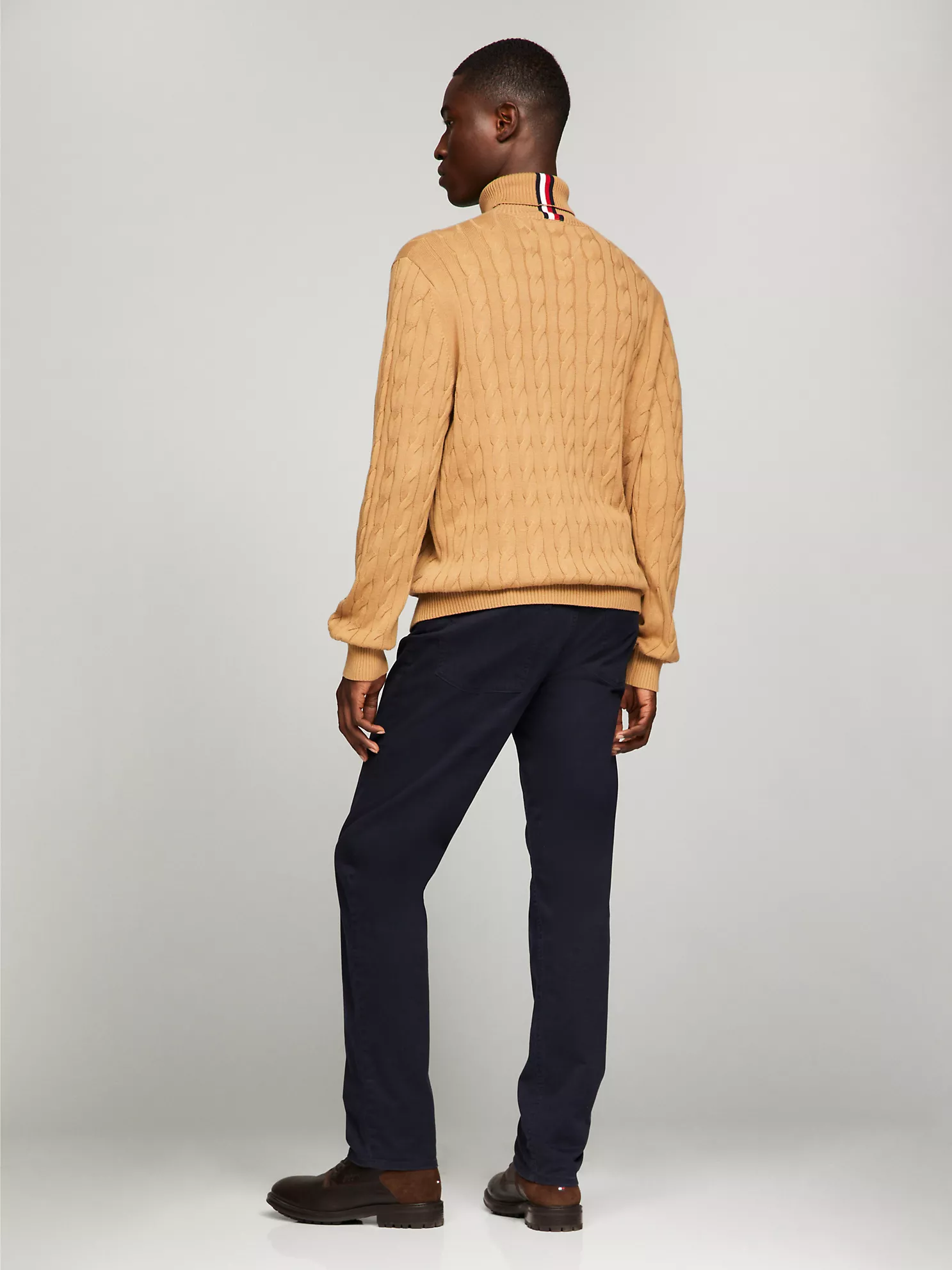 Cable Knit Turtleneck Sweater - Pinecone Tan 8 Cable Knit Turtleneck Sweater
- Pinecone Tan
