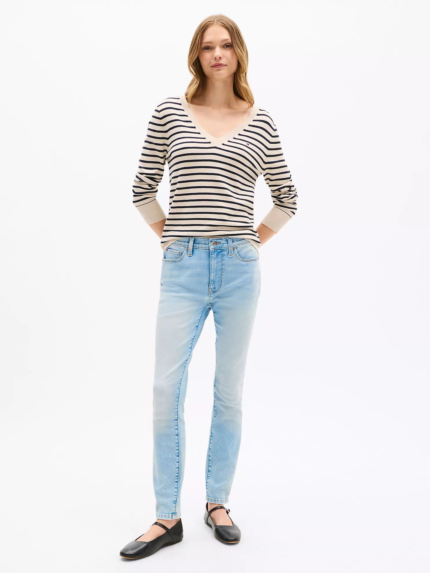 Mid-Rise Skinny Jean - Light Wash 1 Mid-Rise Skinny Jean
- Light Wash