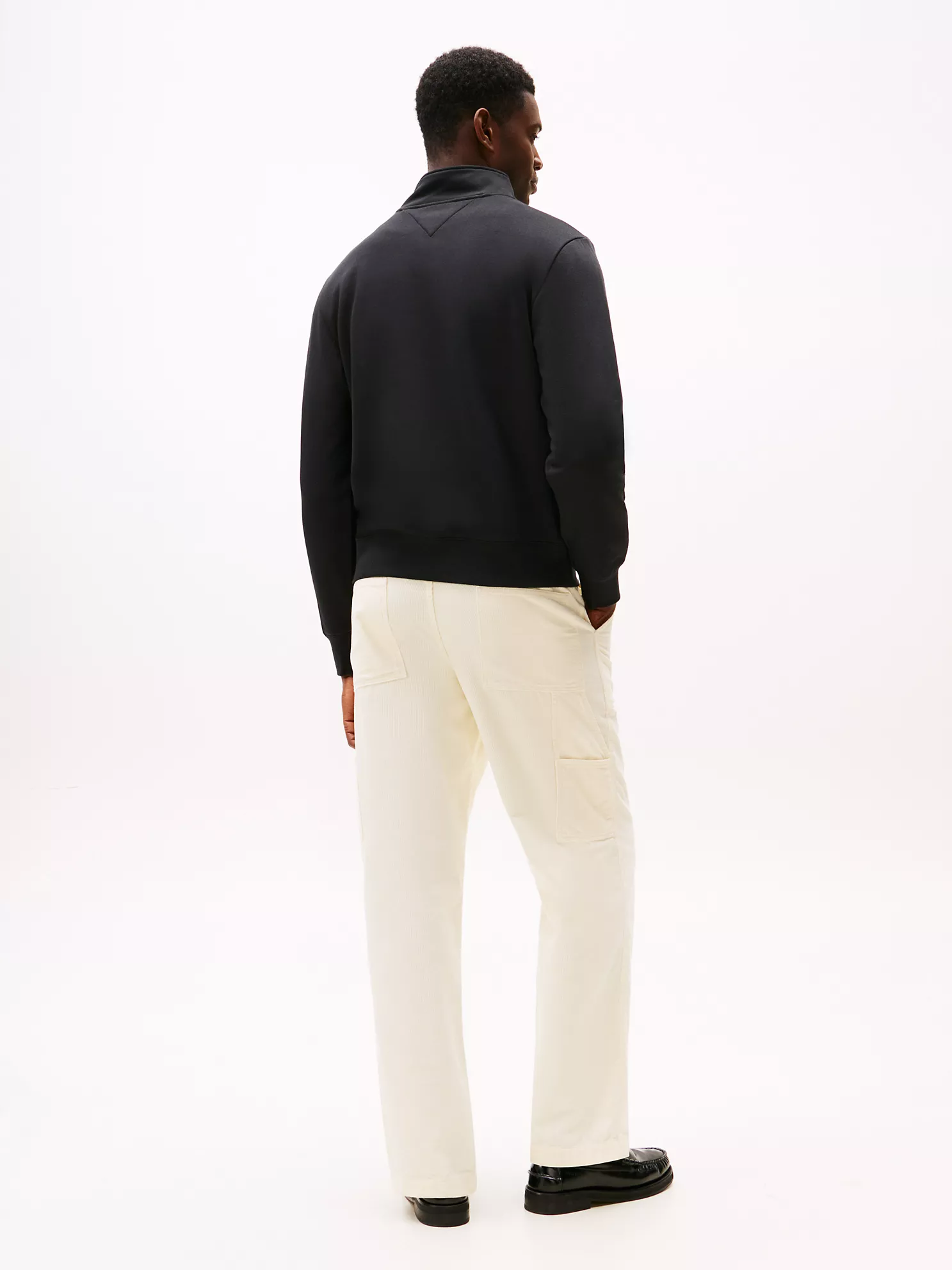 Embroidered Tommy Logo Quarter-Zip - Black 9 Embroidered Tommy Logo Quarter-Zip
- Black