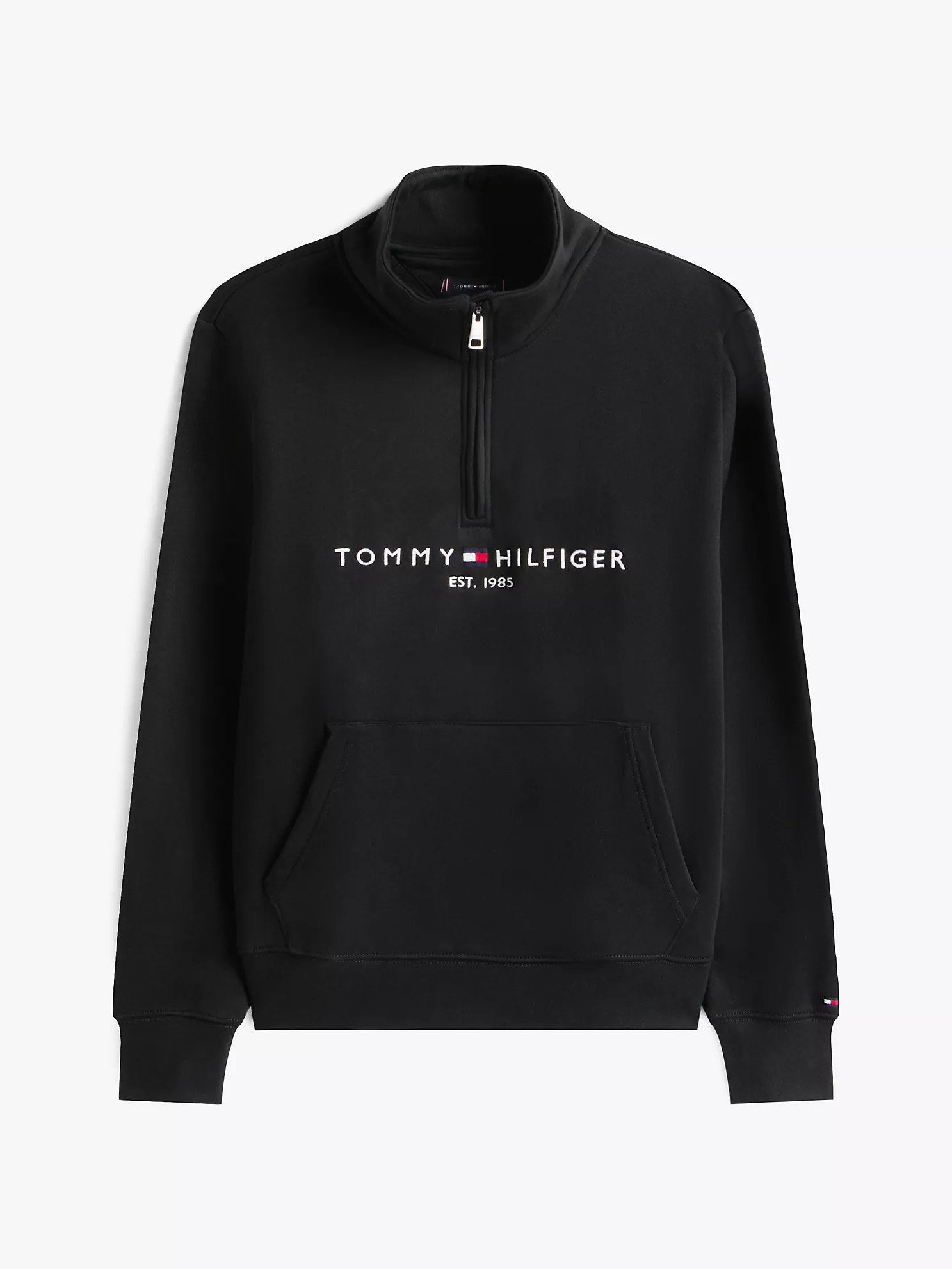 Embroidered Tommy Logo Quarter-Zip - Black 10 Embroidered Tommy Logo Quarter-Zip
- Black