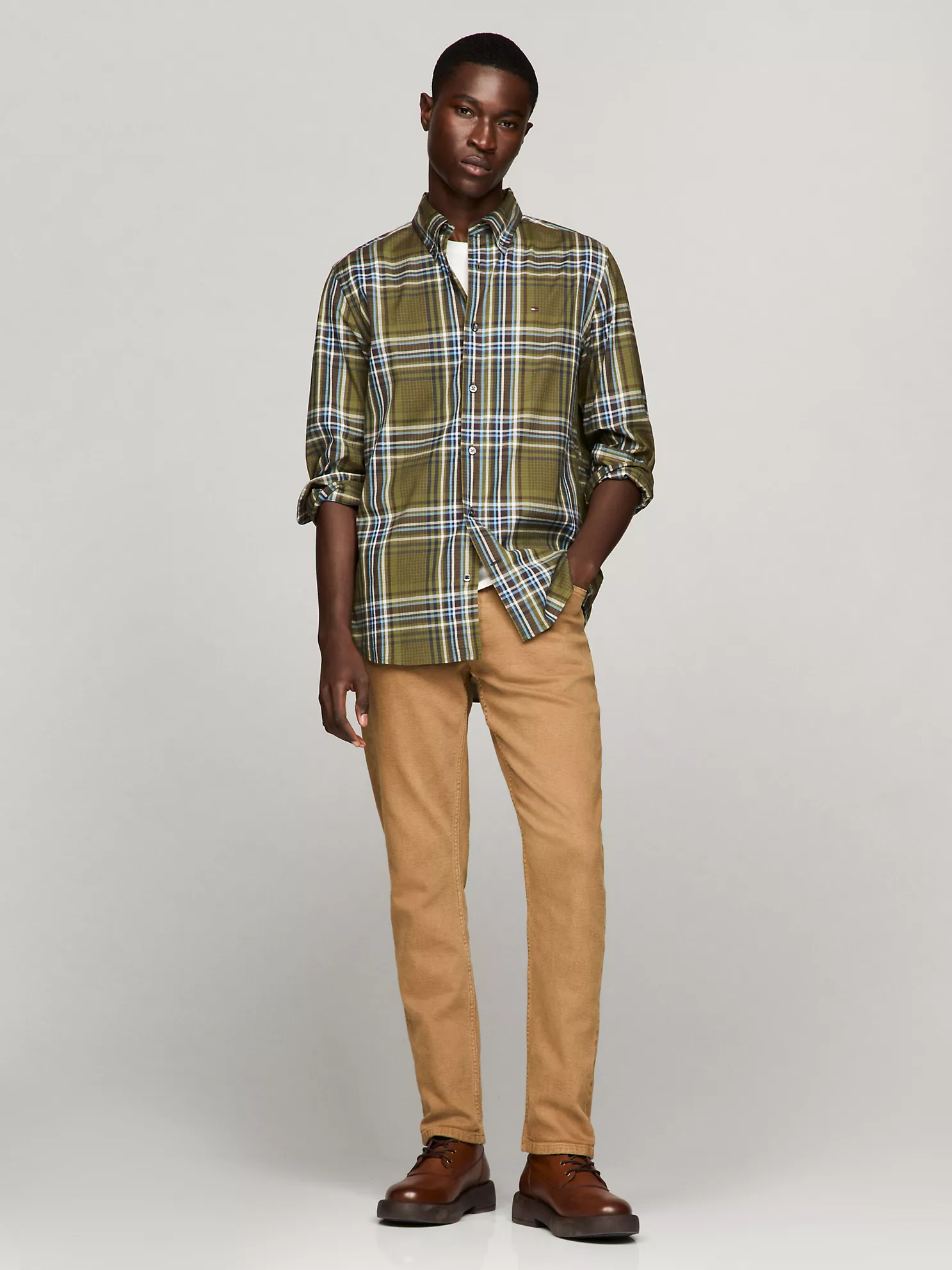 THFlex Plaid Regular Fit Poplin Shirt - Putting Green 6 THFlex Plaid Regular Fit Poplin Shirt
- Putting Green