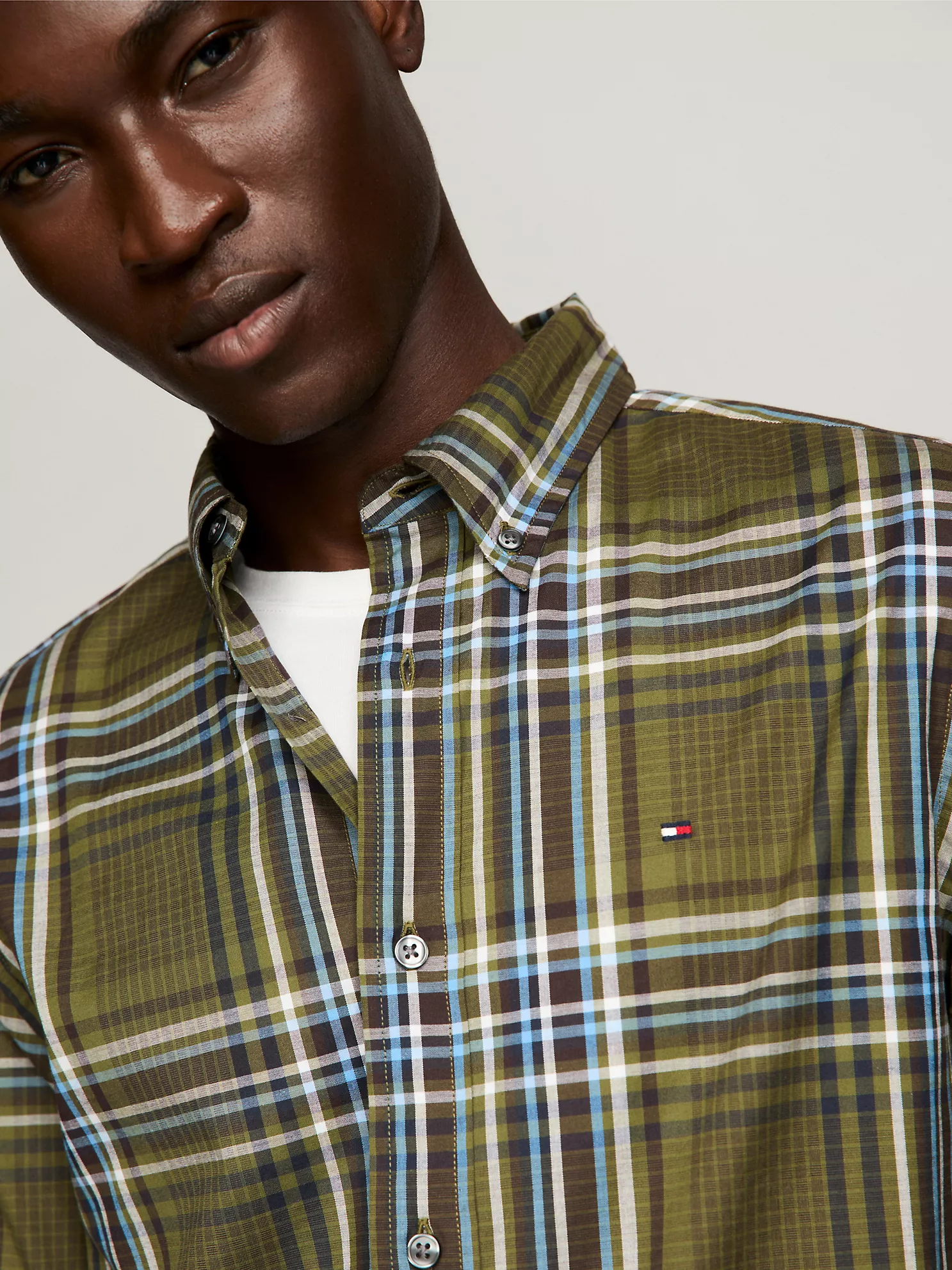 THFlex Plaid Regular Fit Poplin Shirt - Putting Green 7 THFlex Plaid Regular Fit Poplin Shirt
- Putting Green
