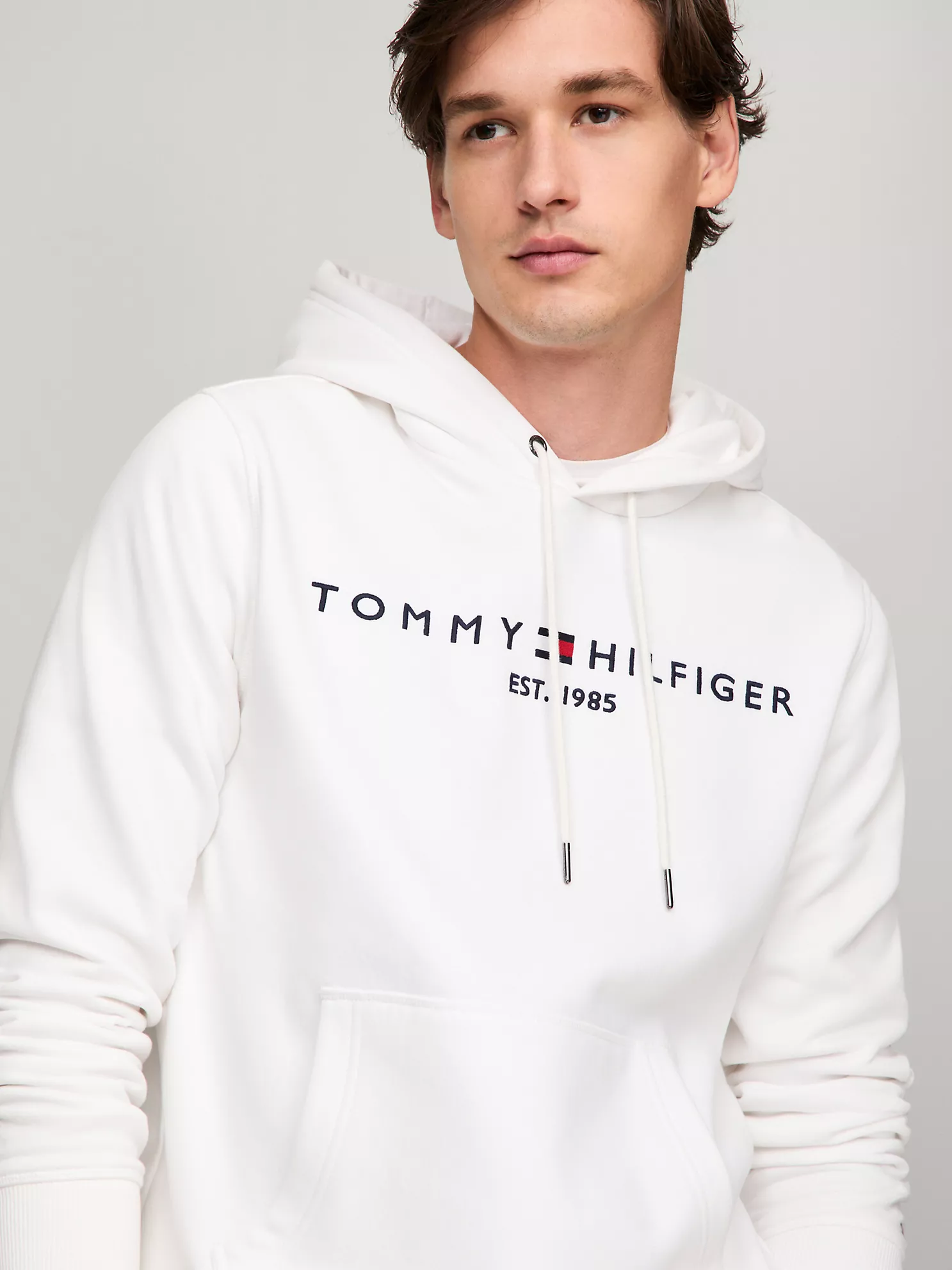 Tommy Logo Hoodie - Fresh White 7 Tommy Logo Hoodie
- Fresh White