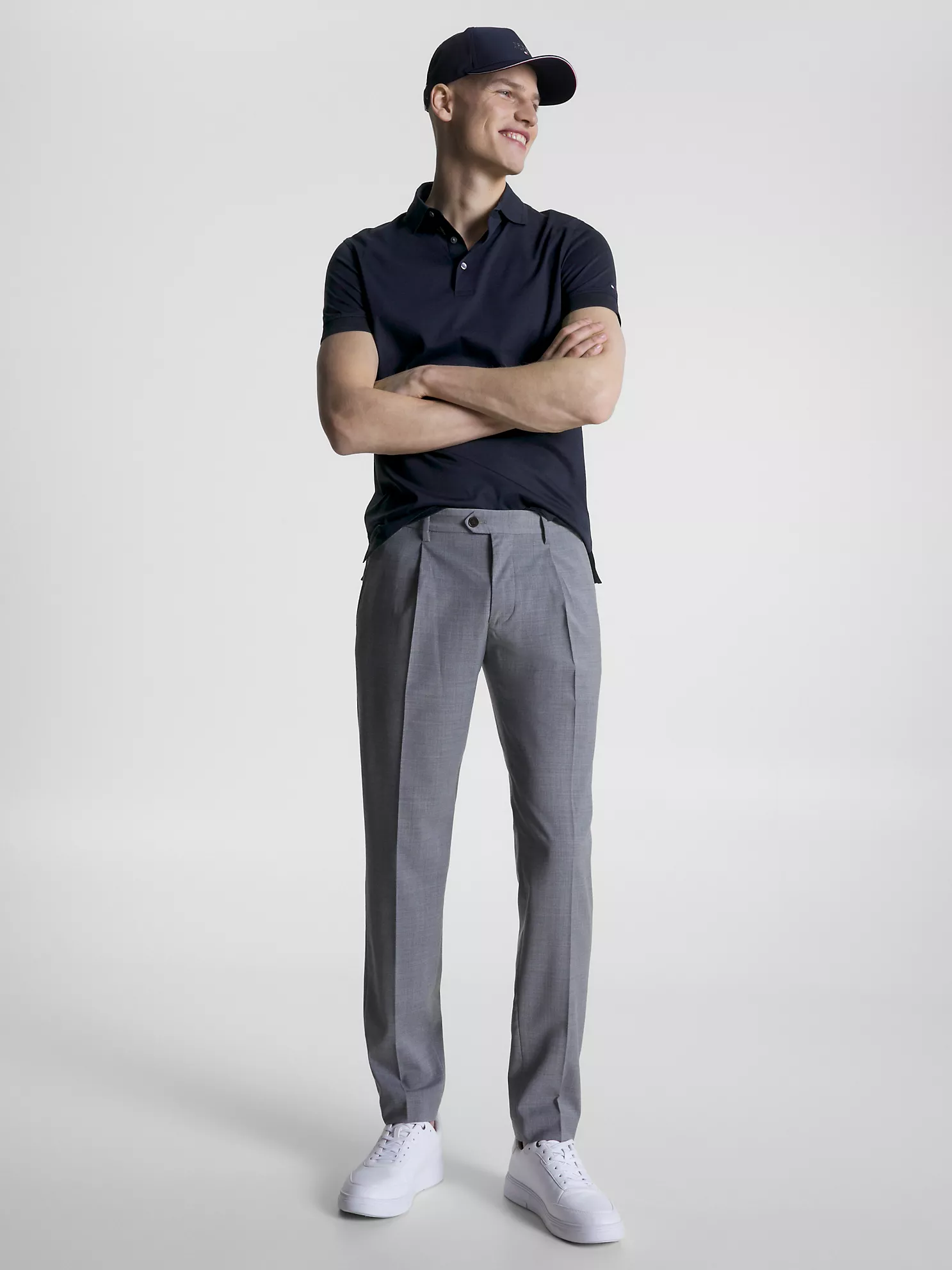 Slim Fit Mercerized Polo - Navy 9 Slim Fit Mercerized Polo
- Navy
