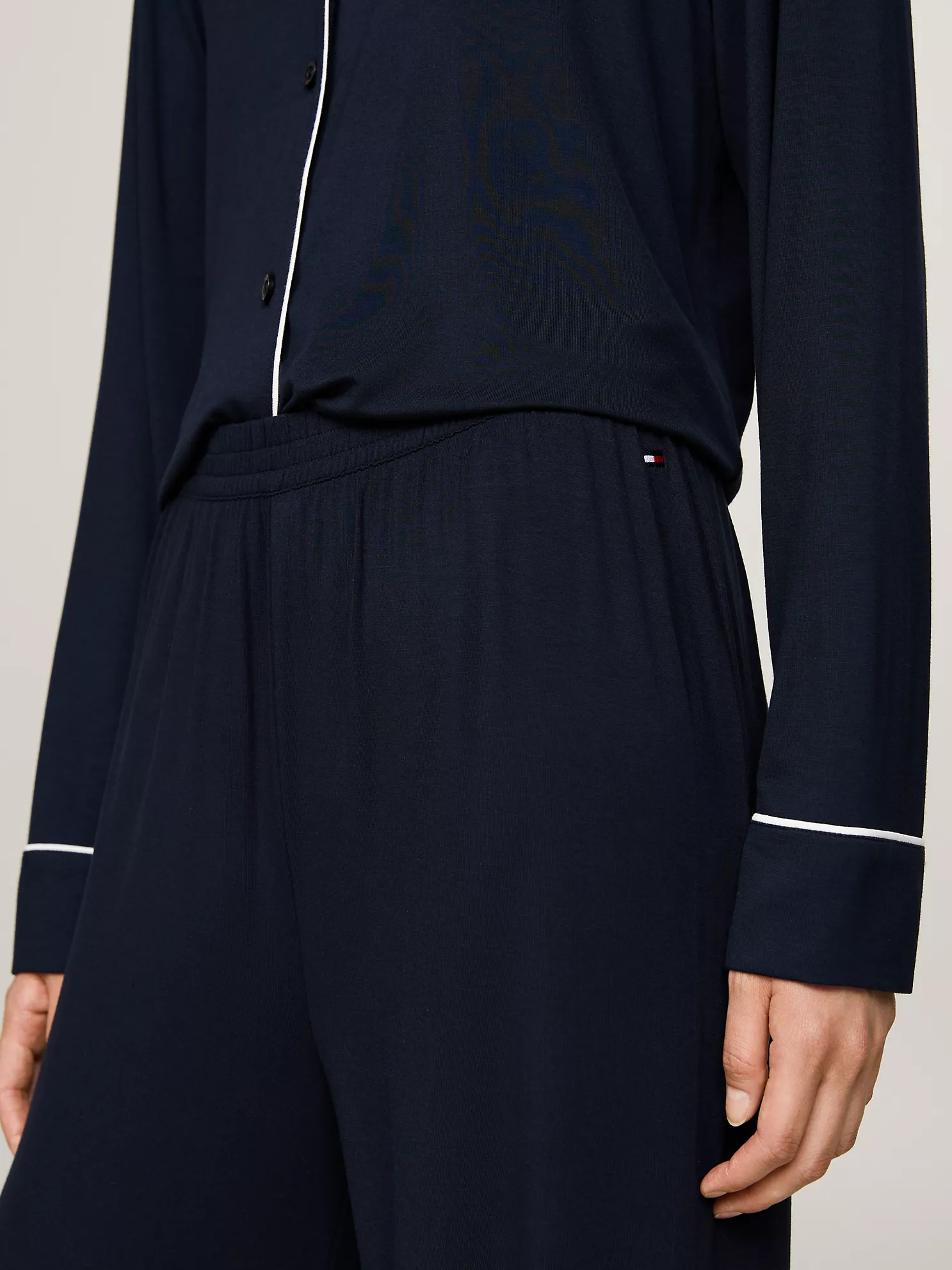 Modal Top & Pant Pajama Set - Navy 8 Modal Top & Pant Pajama Set
- Navy