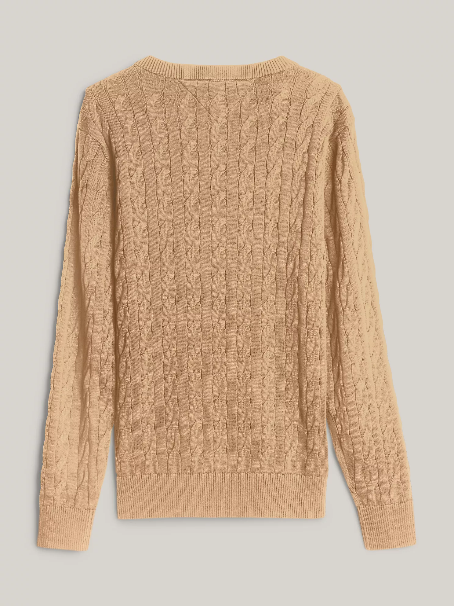 Cable Knit Crewneck Sweater - Safari Canvas 5 Cable Knit Crewneck Sweater
- Safari Canvas