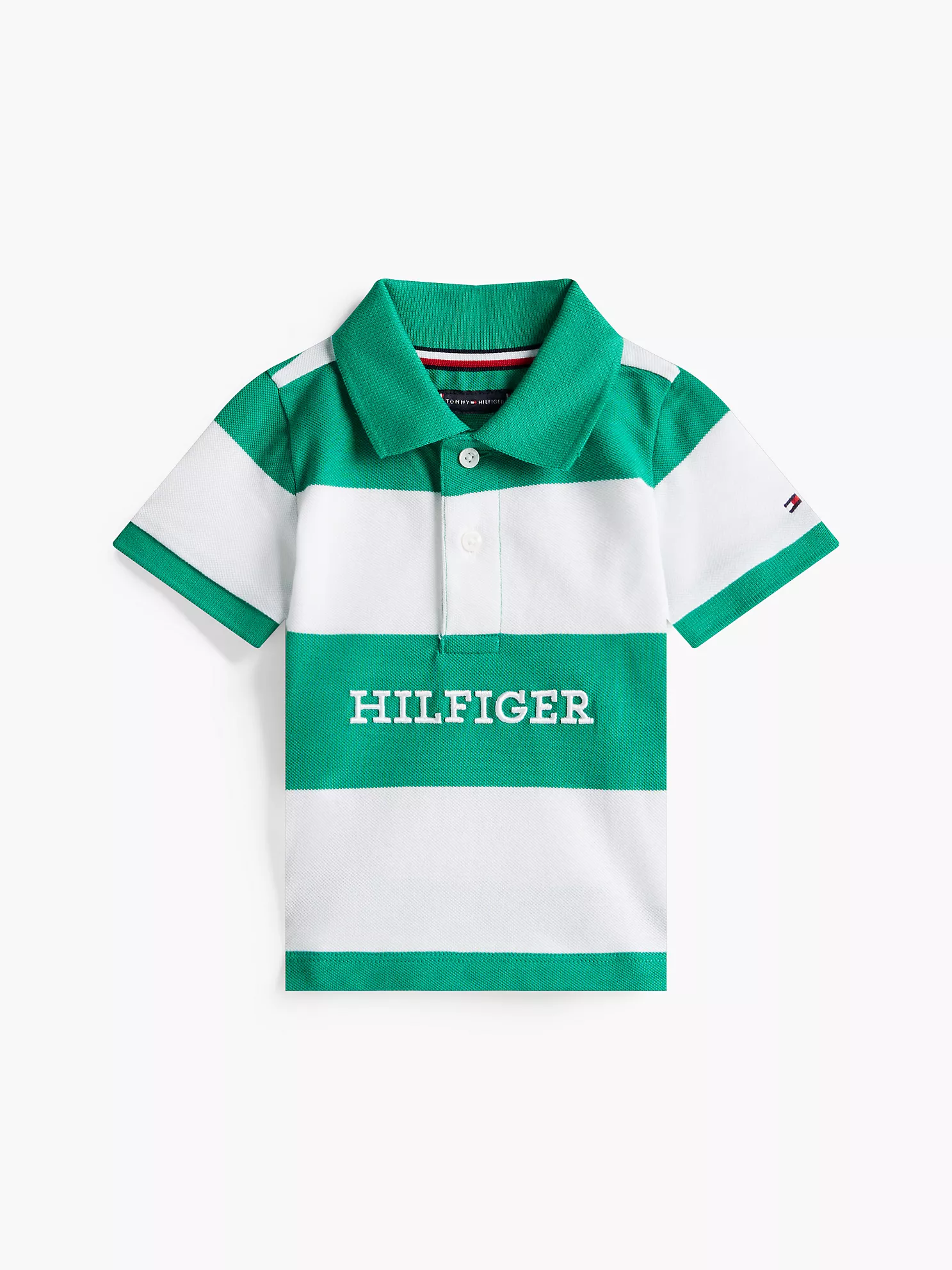 Babies' Stripe Hilfiger Logo Polo - Olympic Green Stripe 1 Babies' Stripe Hilfiger Logo Polo
- Olympic Green Stripe