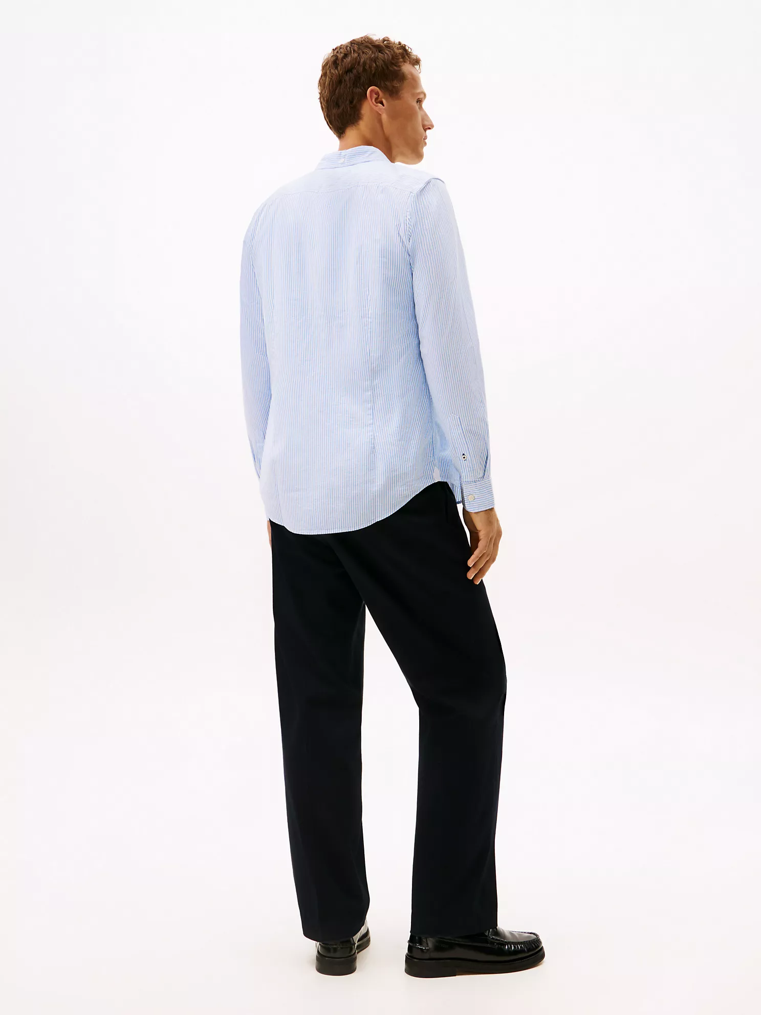 Slim Fit Stretch Stripe Oxford Shirt - Copenhagen Blue/Optic White Stripe 9 Slim Fit Stretch Stripe Oxford Shirt
- Copenhagen Blue/Optic White Stripe