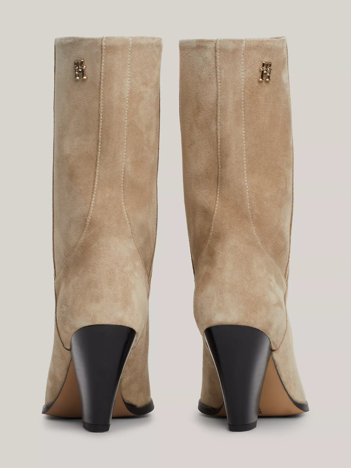 Monogram Suede Cowboy Boot - Beige 11 Monogram Suede Cowboy Boot
- Beige